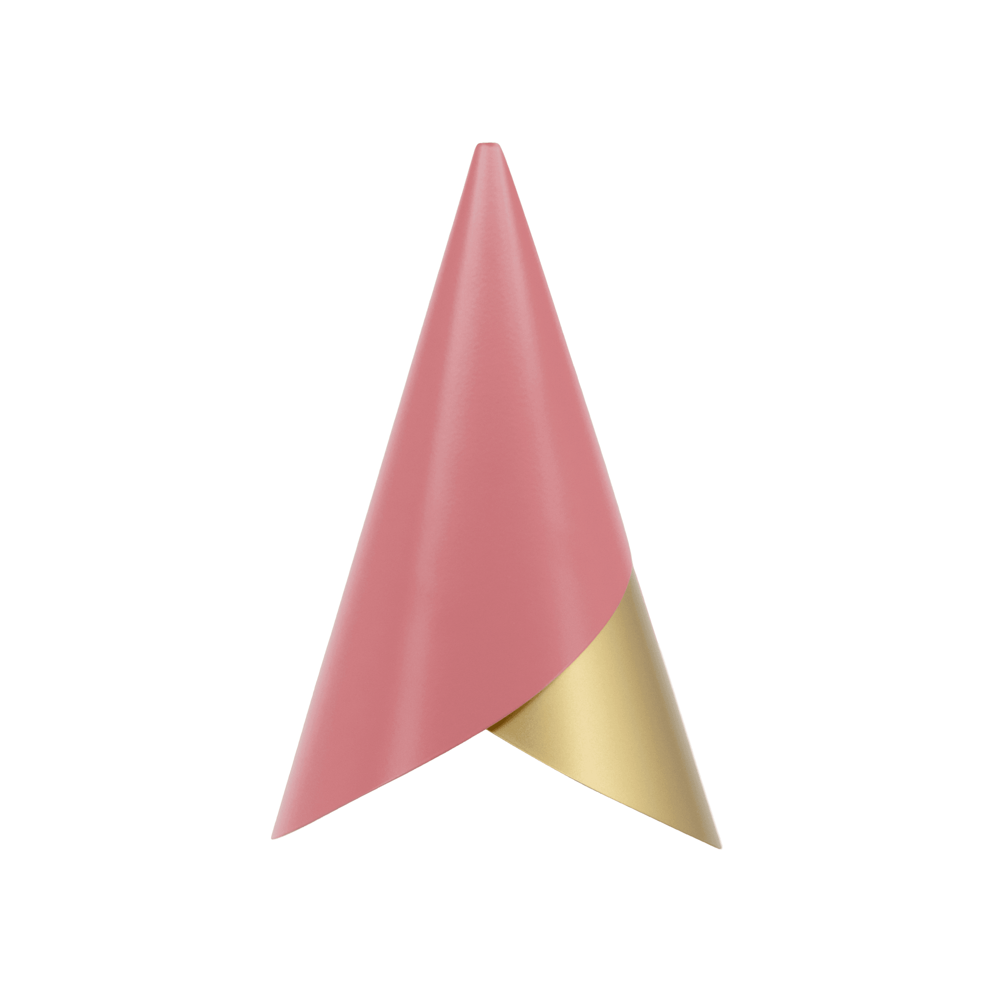 Abażur CORNET różowy ze złotym UMAGE Eye on Design