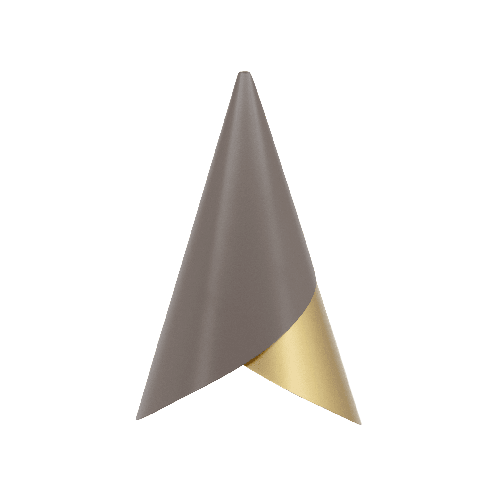 Abażur CORNET umbra ze złotym UMAGE Eye on Design