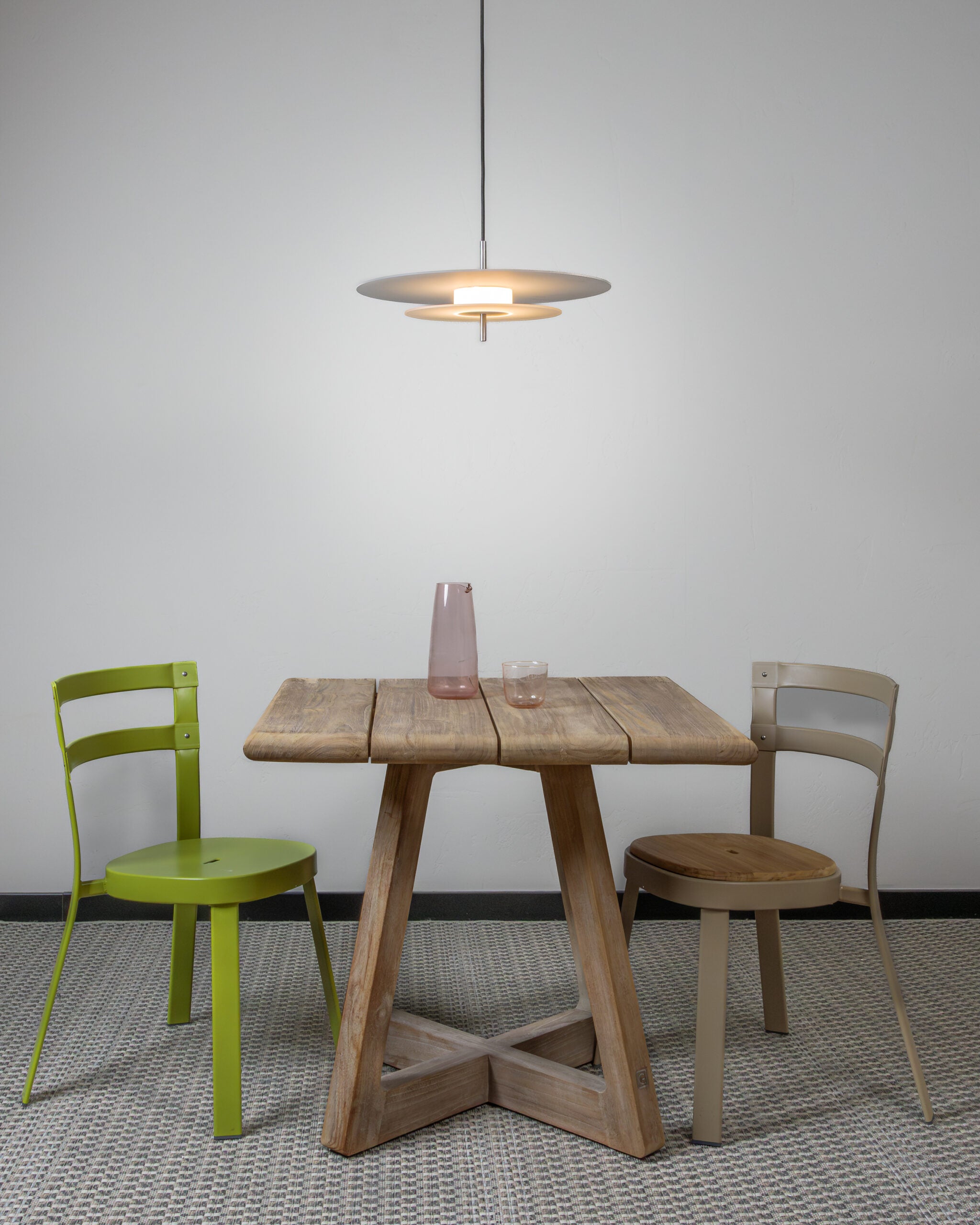 Závěsné svítidlo AEROPLAN GLASS 47 stříbrně šedé