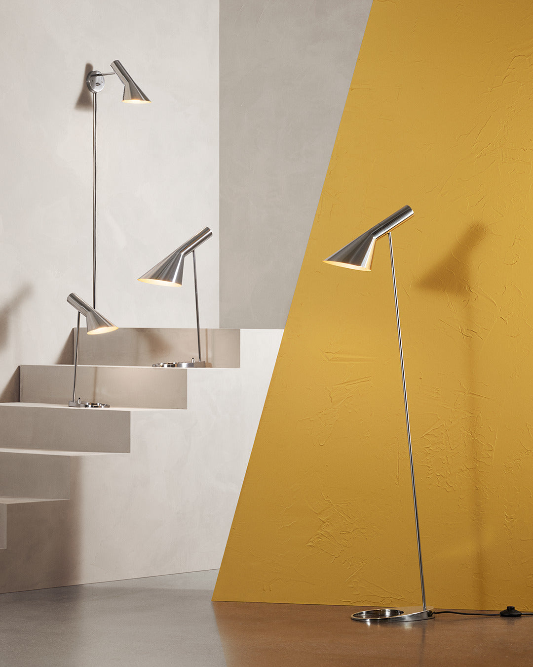 Stolní lampa AJ leštěná nerezová ocel