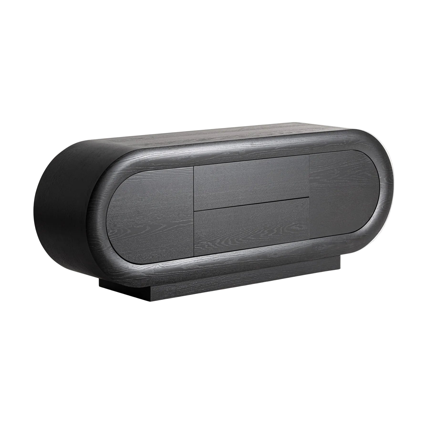 CHAMONIX Chest of Drawers in Black Oak Wood