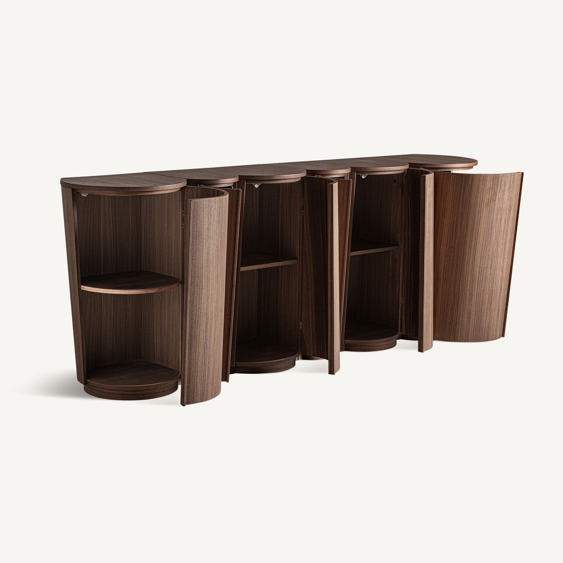 GIFHORN Chest of Drawers in Walnut Finish