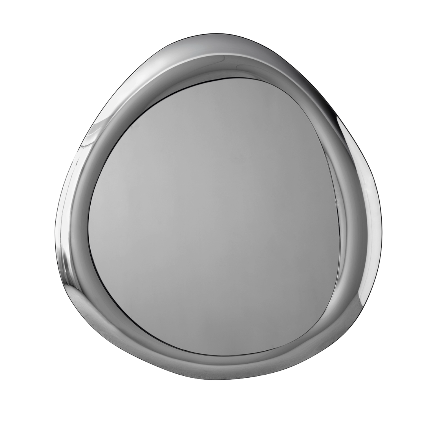 Round Mirror AURA Gray Glass