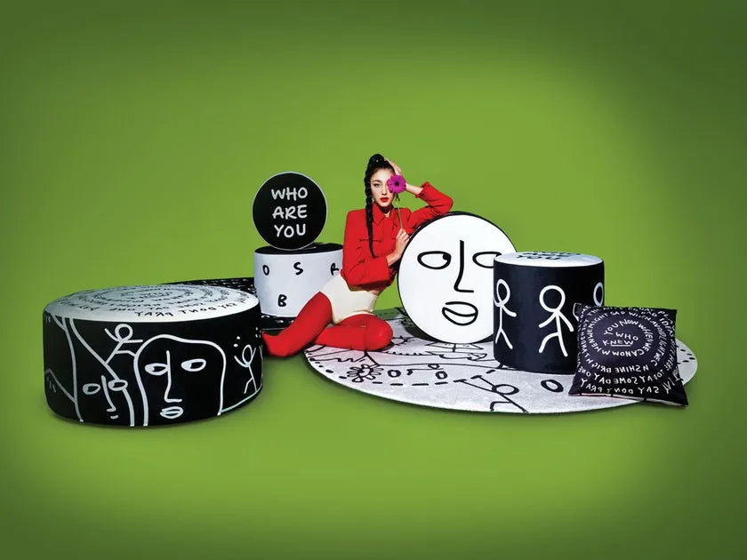 WHISPERING WAVES rug white