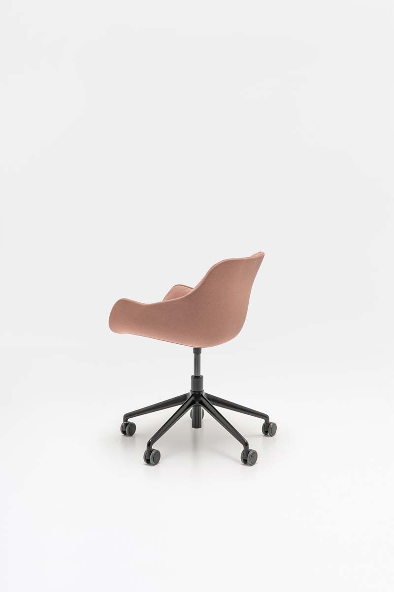 Krzesło obrotowe BALTIC SOFT DUO regulowana podstawa do jadalni – styl minimalistyczny