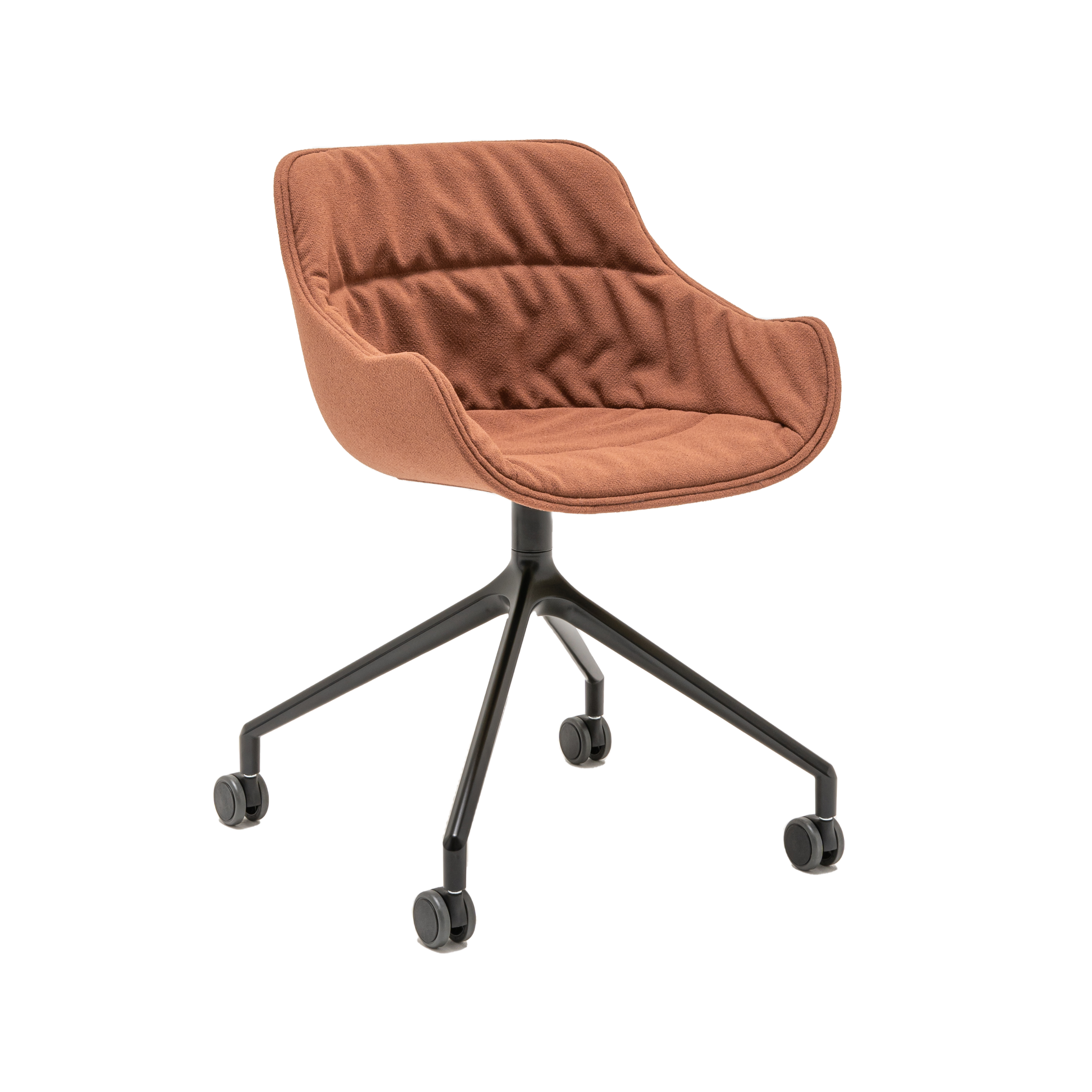 Krzesło obrotowe BALTIC SOFT DUO aluminiowa podstawa z kółkami do twardej powierzchni – .mdd