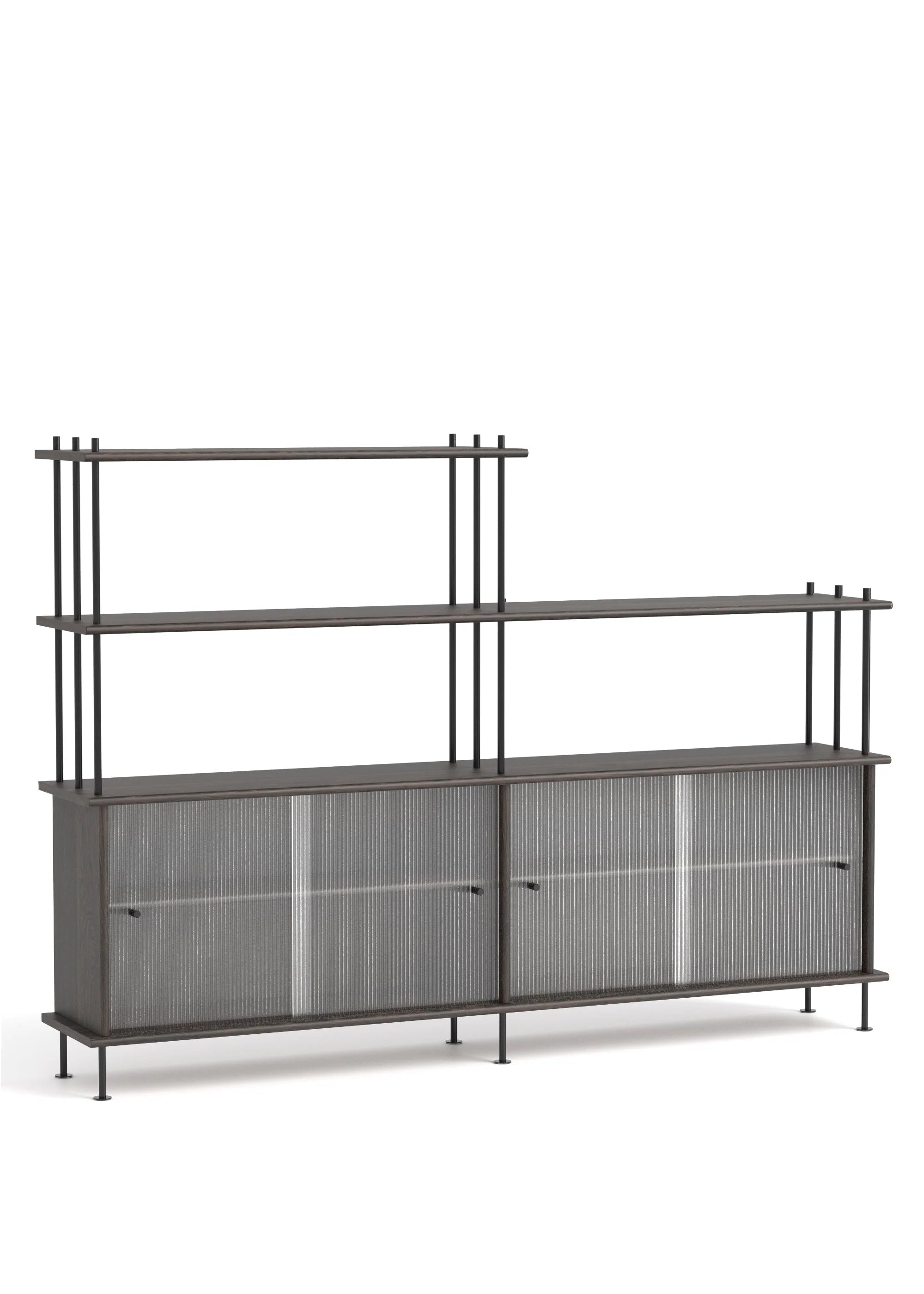 Skříňka BAVA 200 ebenové dubové dřevo