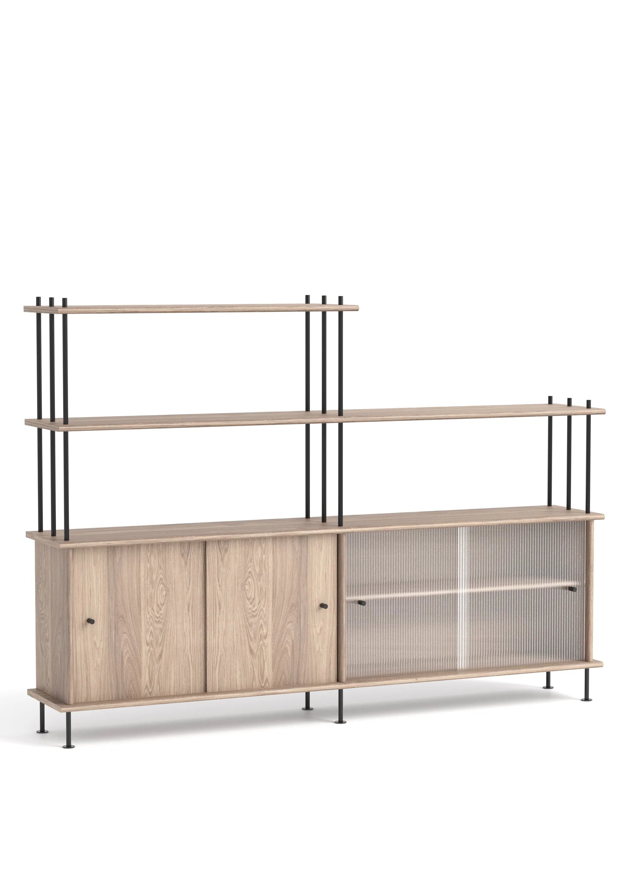 Skříňka BAVA 200 bělené dubové dřevo