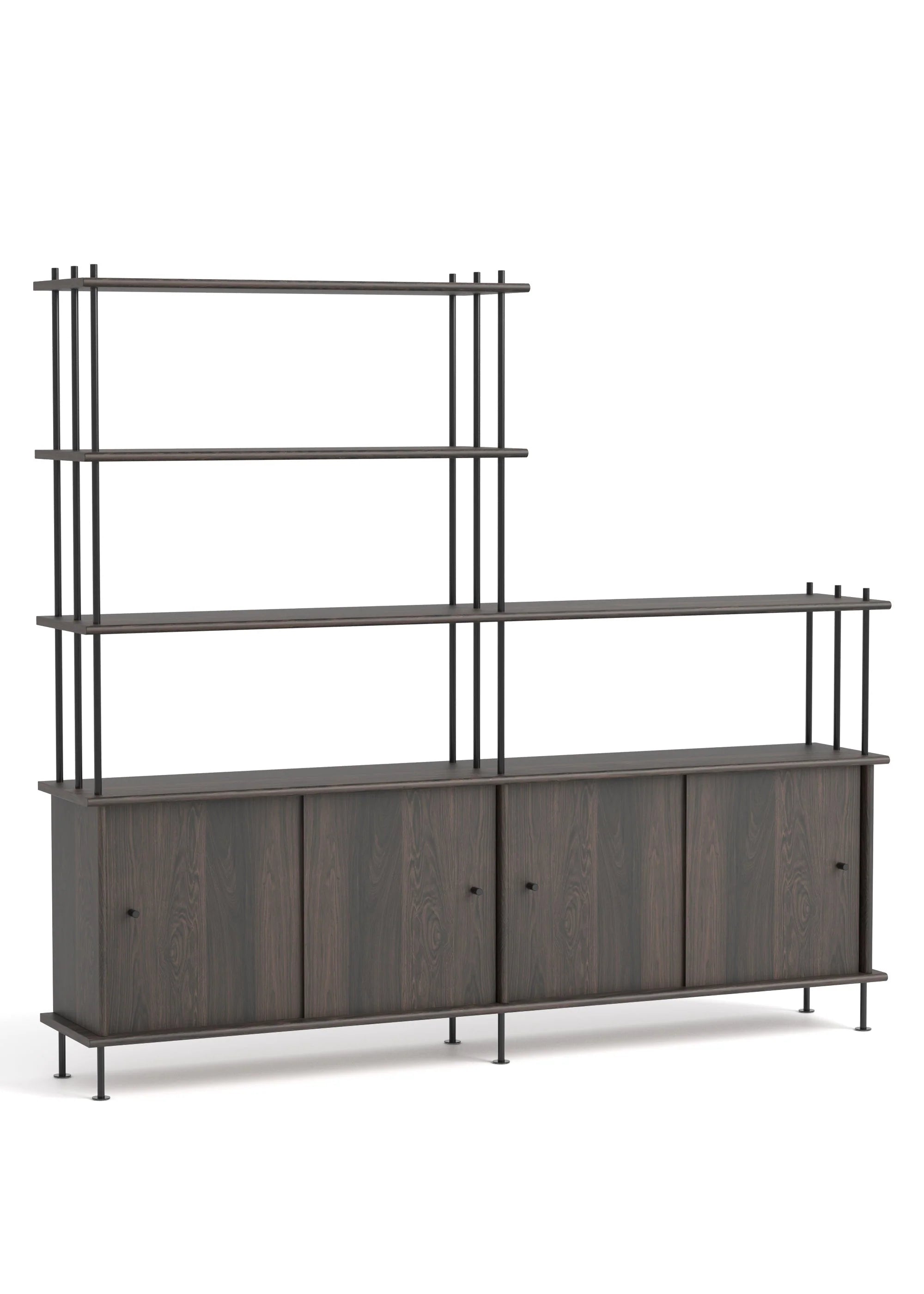 Skříňka BAVA 200 ebenové dubové dřevo