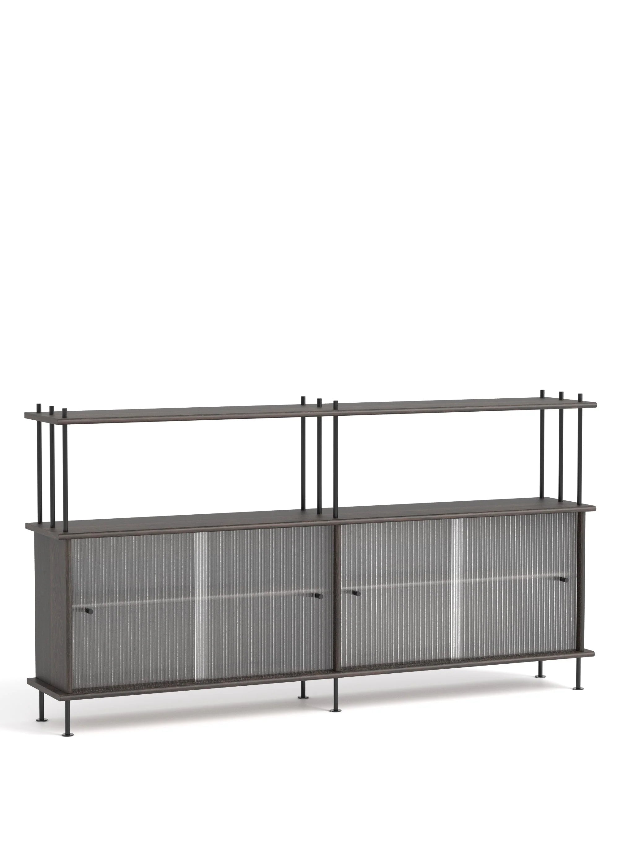 Skříňka BAVA 200 ebenové dubové dřevo