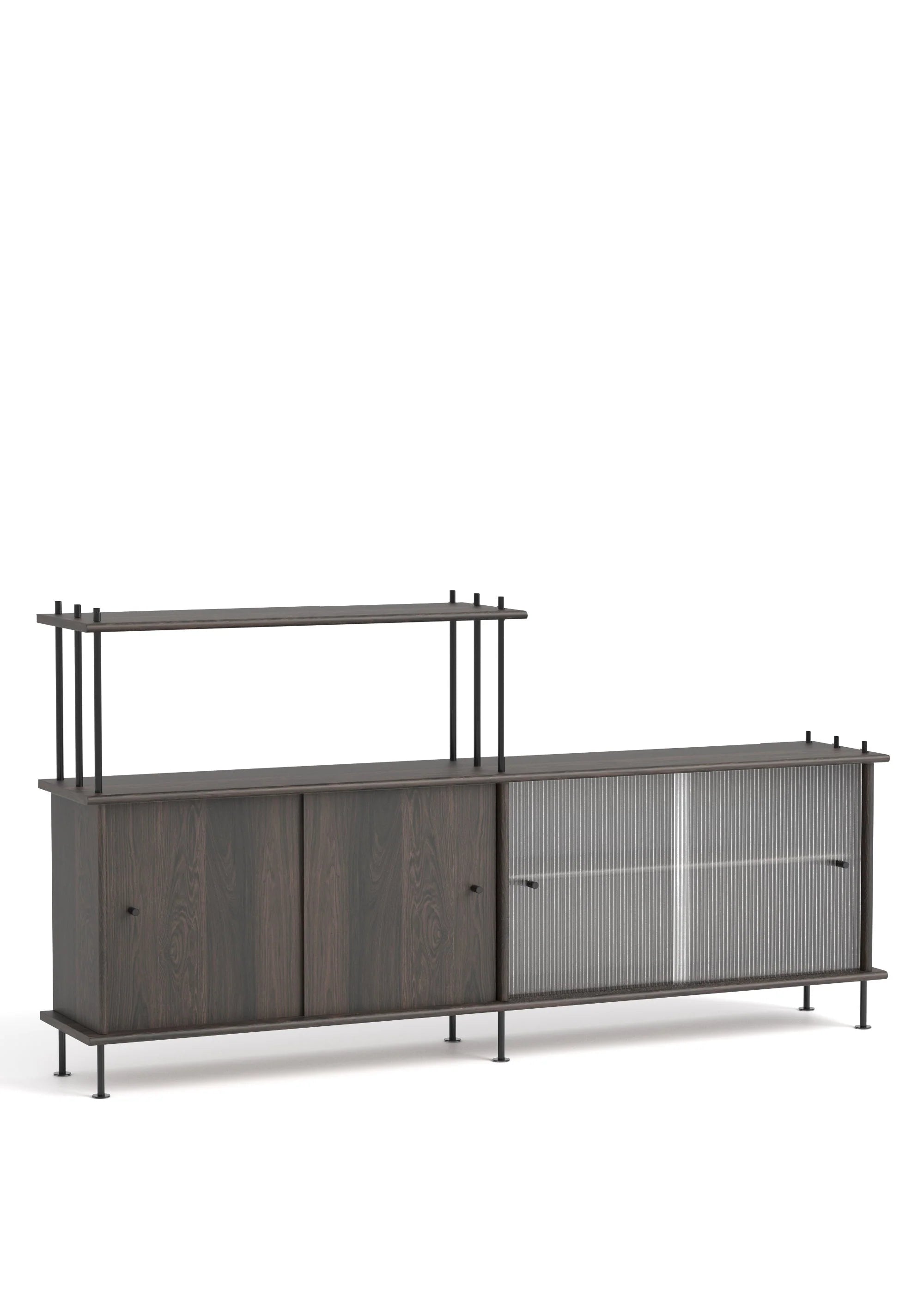 Skříňka BAVA 200 ebenové dubové dřevo