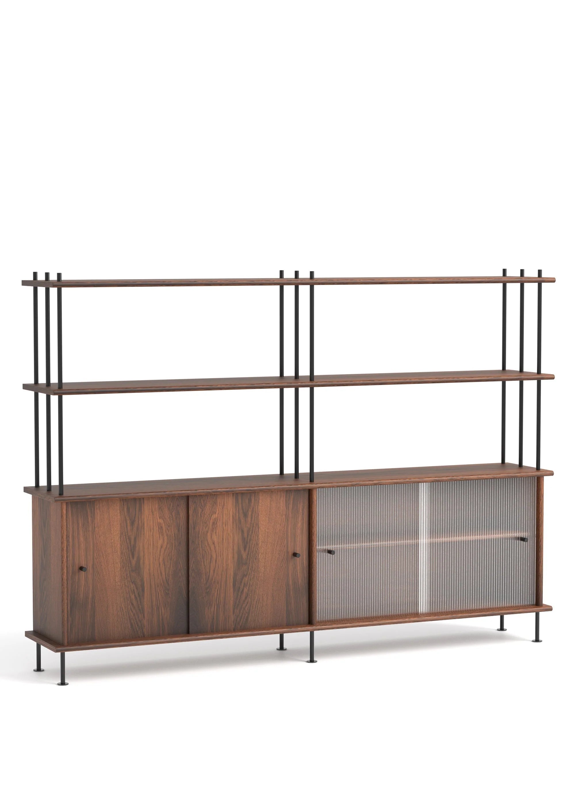 Skříňka BAVA 200 tmavé dubové dřevo