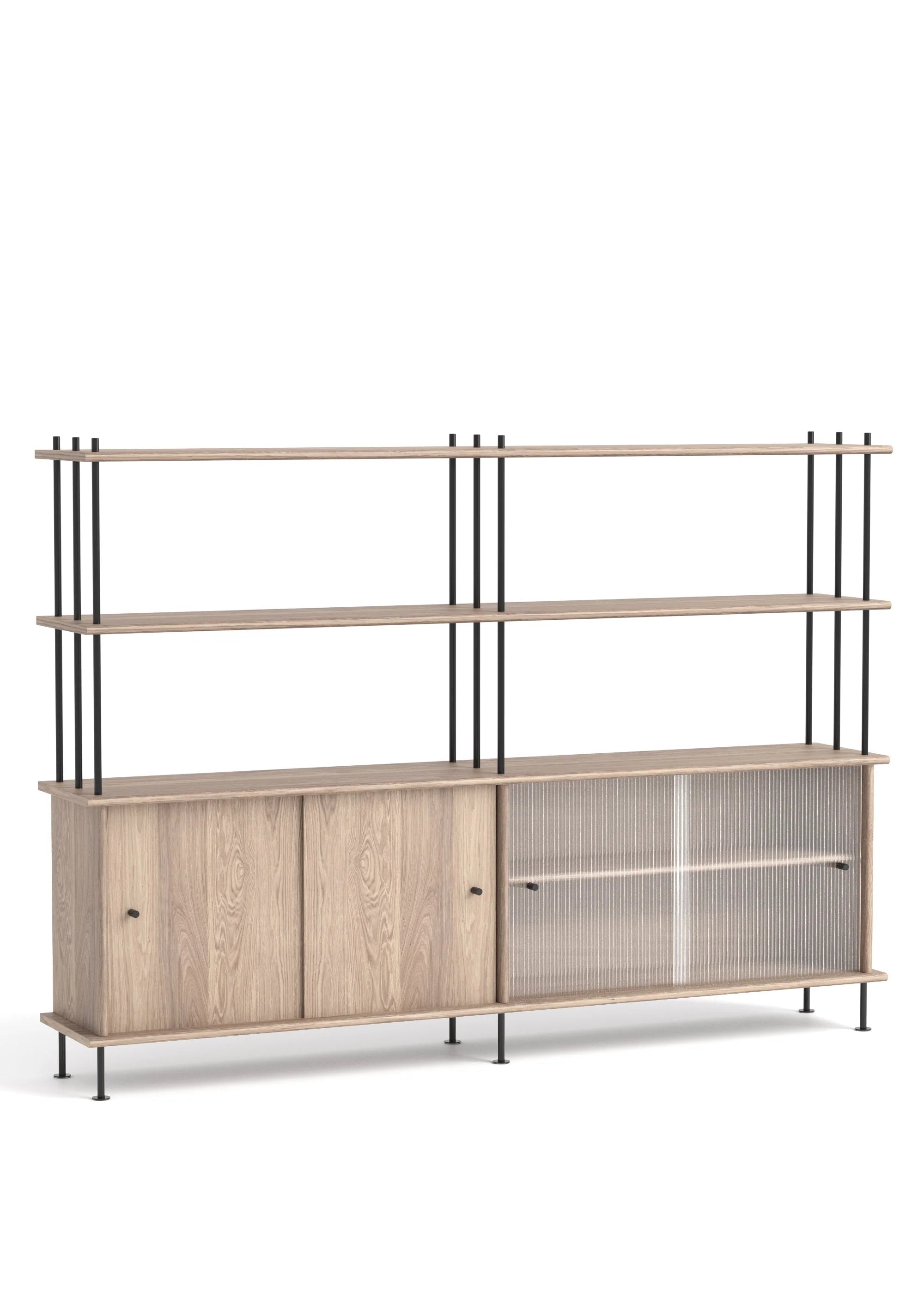 Skříňka BAVA 200 bělené dubové dřevo