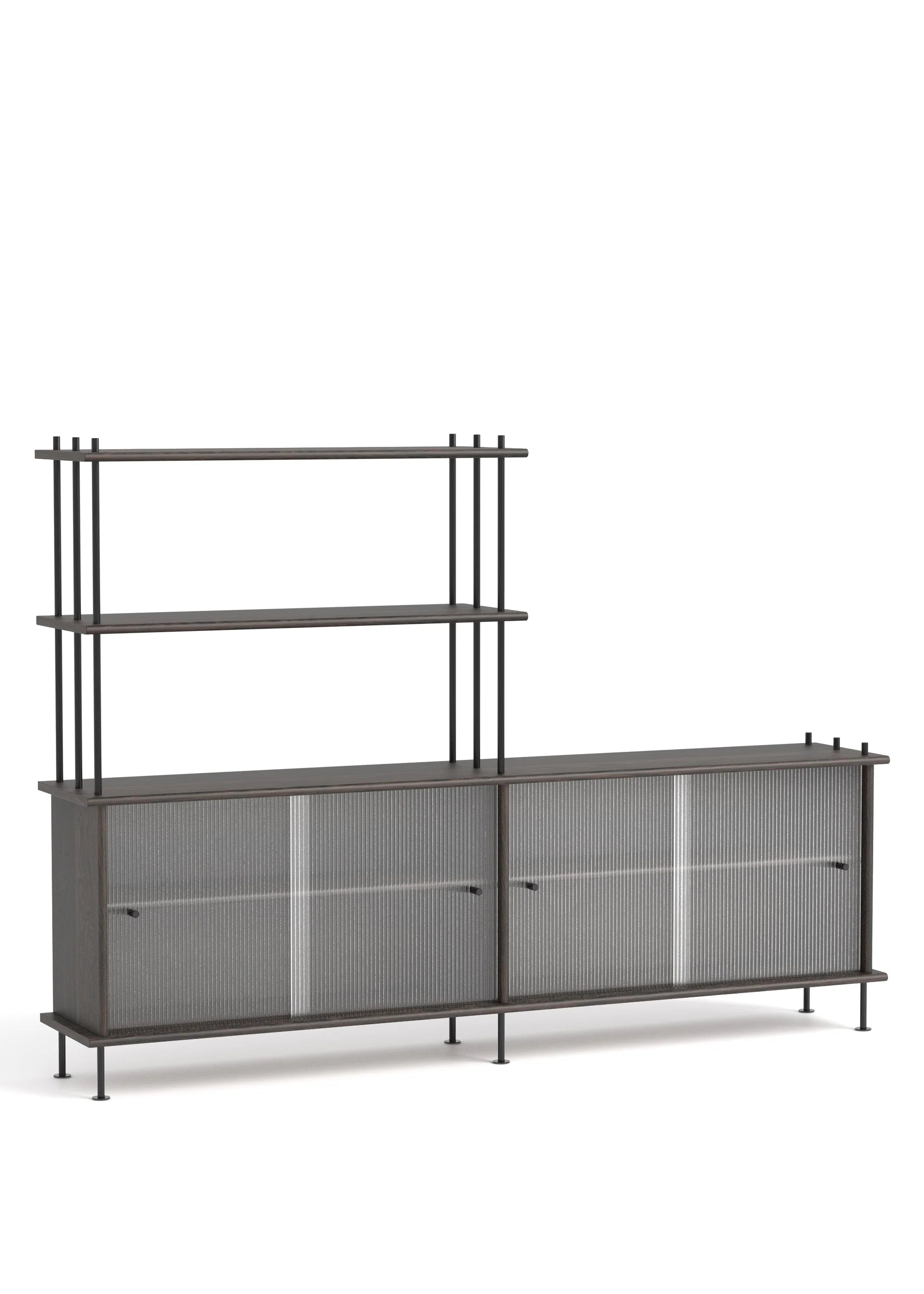 Skříňka BAVA 200 ebenové dubové dřevo