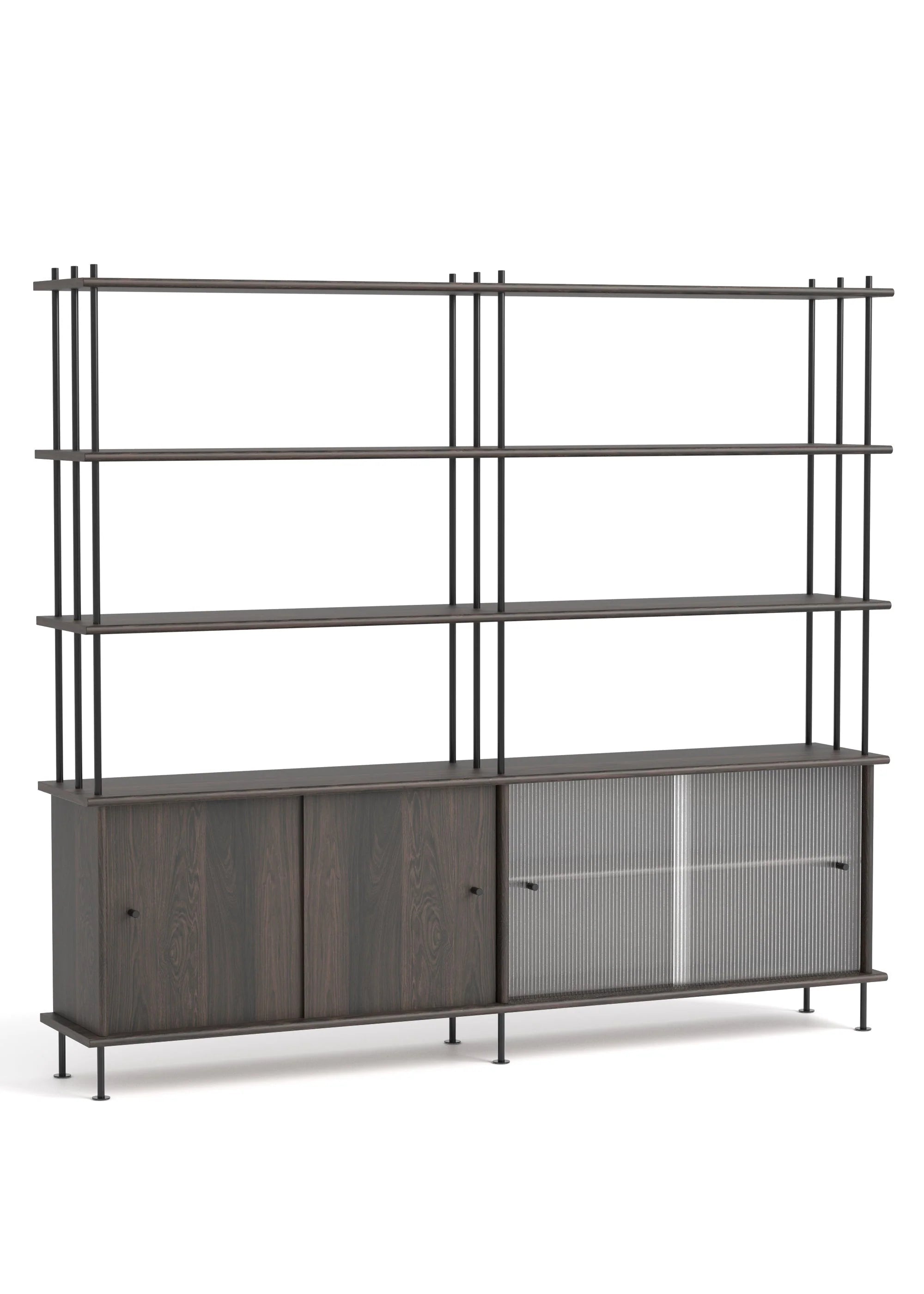 Skříňka BAVA 200 ebenové dubové dřevo