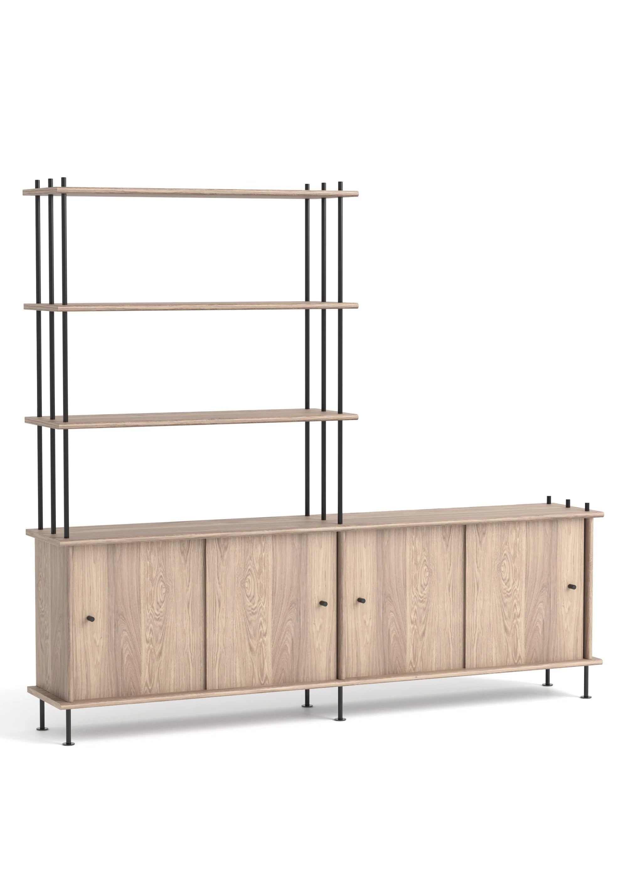 Skříňka BAVA 200 bělené dubové dřevo