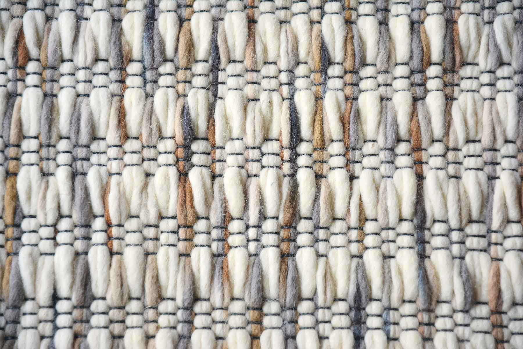 Koberec GRAIN bílo-bežový