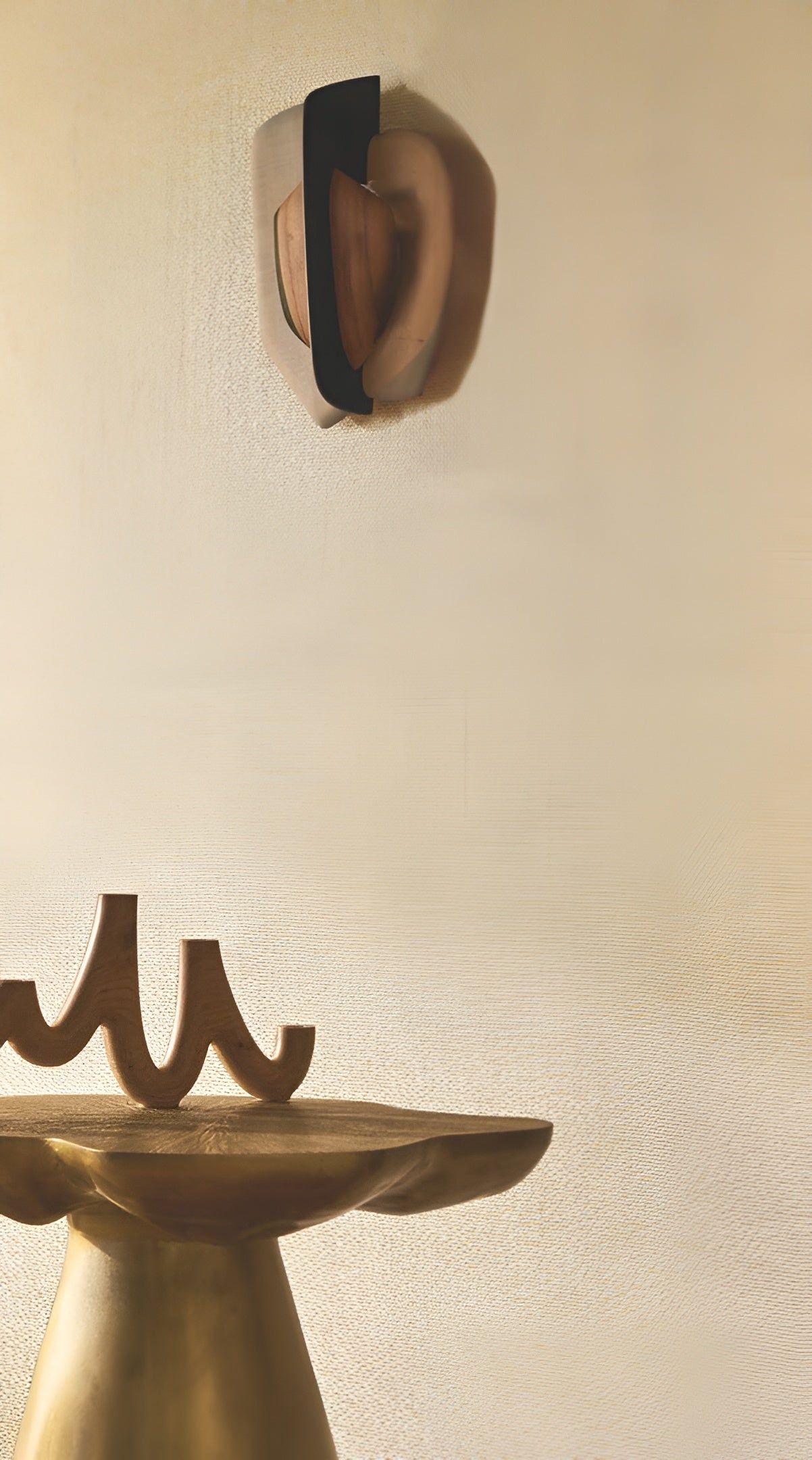 Tapeta textilní strukturovaná na metalické folii RADIEUSE - IVOIRE PLATINE platinová slonovina