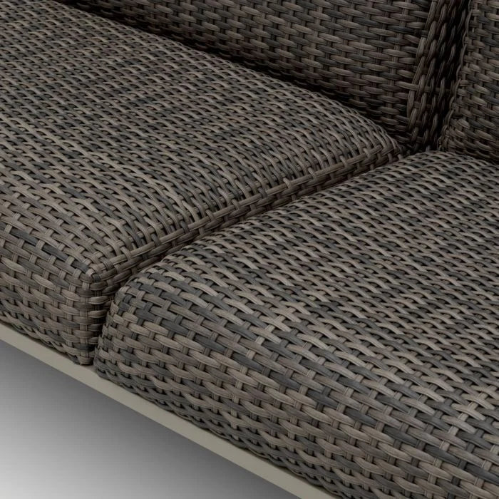 Sofa do exteriéru BELLE VUE šedý ratan