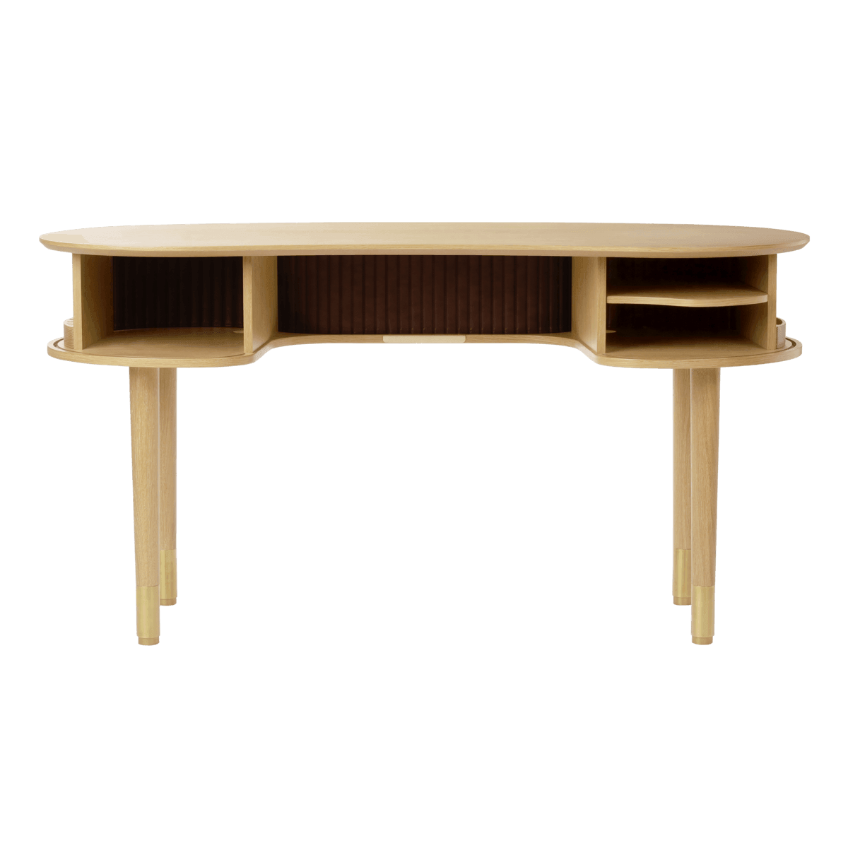 Biurko AUDACIOUS antracytowy z dębem UMAGE Eye on Design