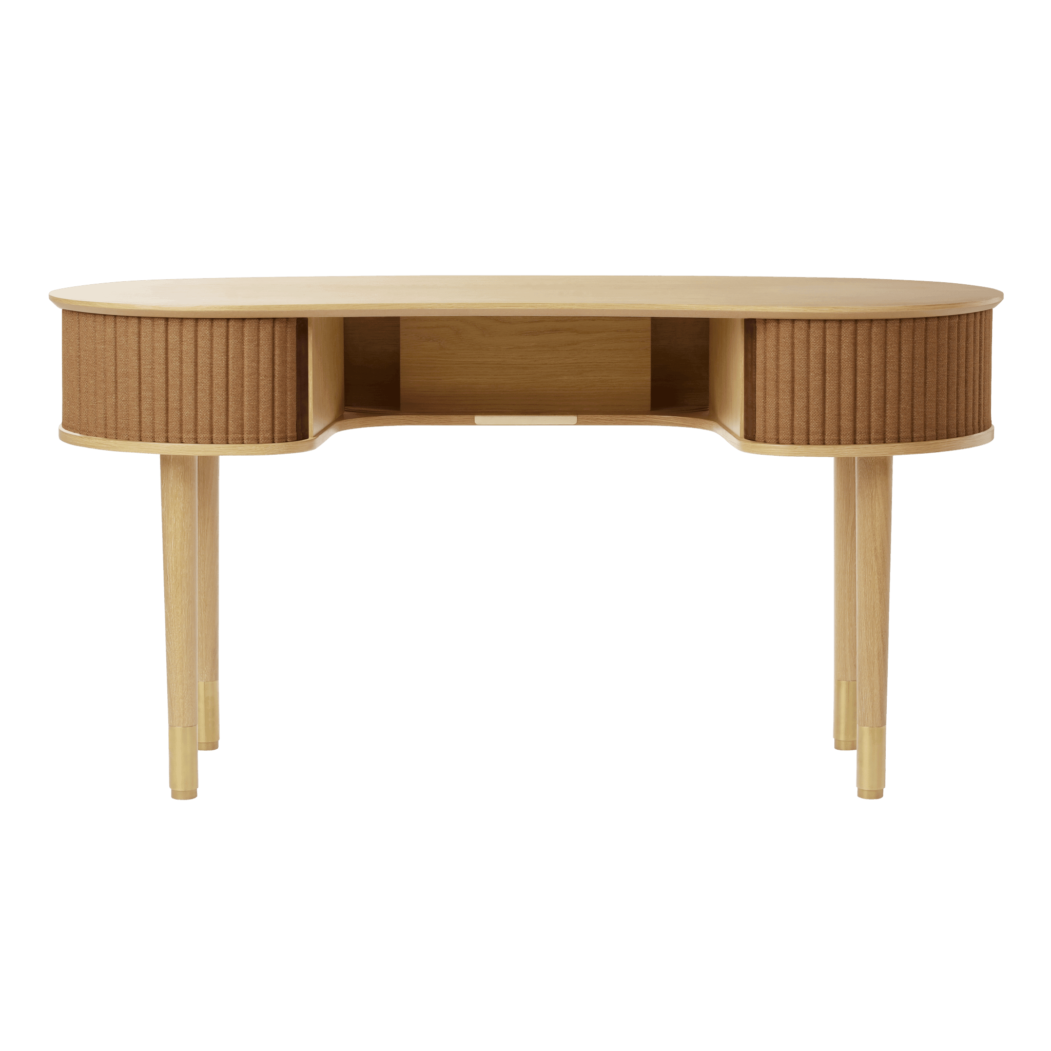 Biurko AUDACIOUS karmelowy z dębem UMAGE Eye on Design