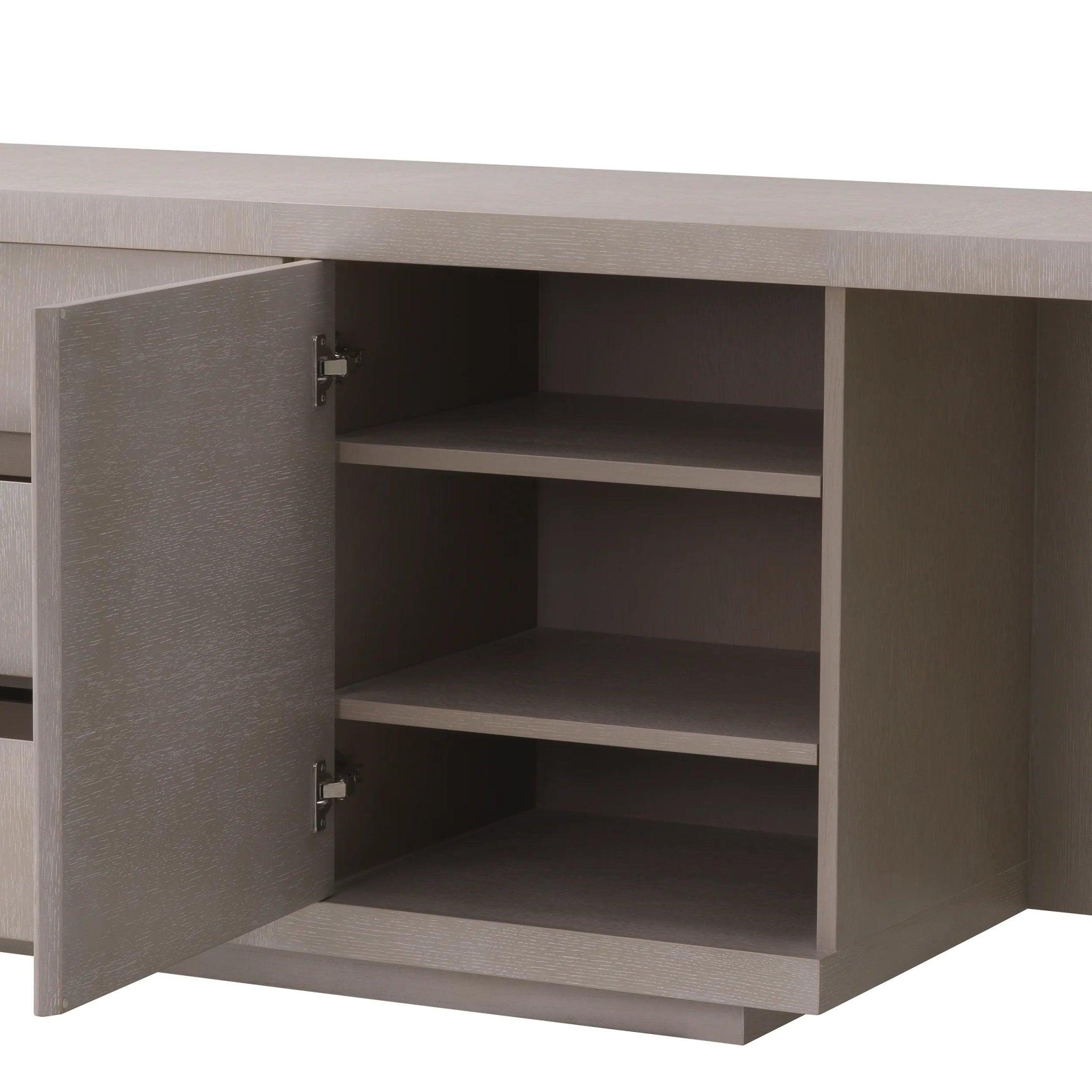 Biurko CROSBY szary fornir dębowy Eichholtz Eye on Design