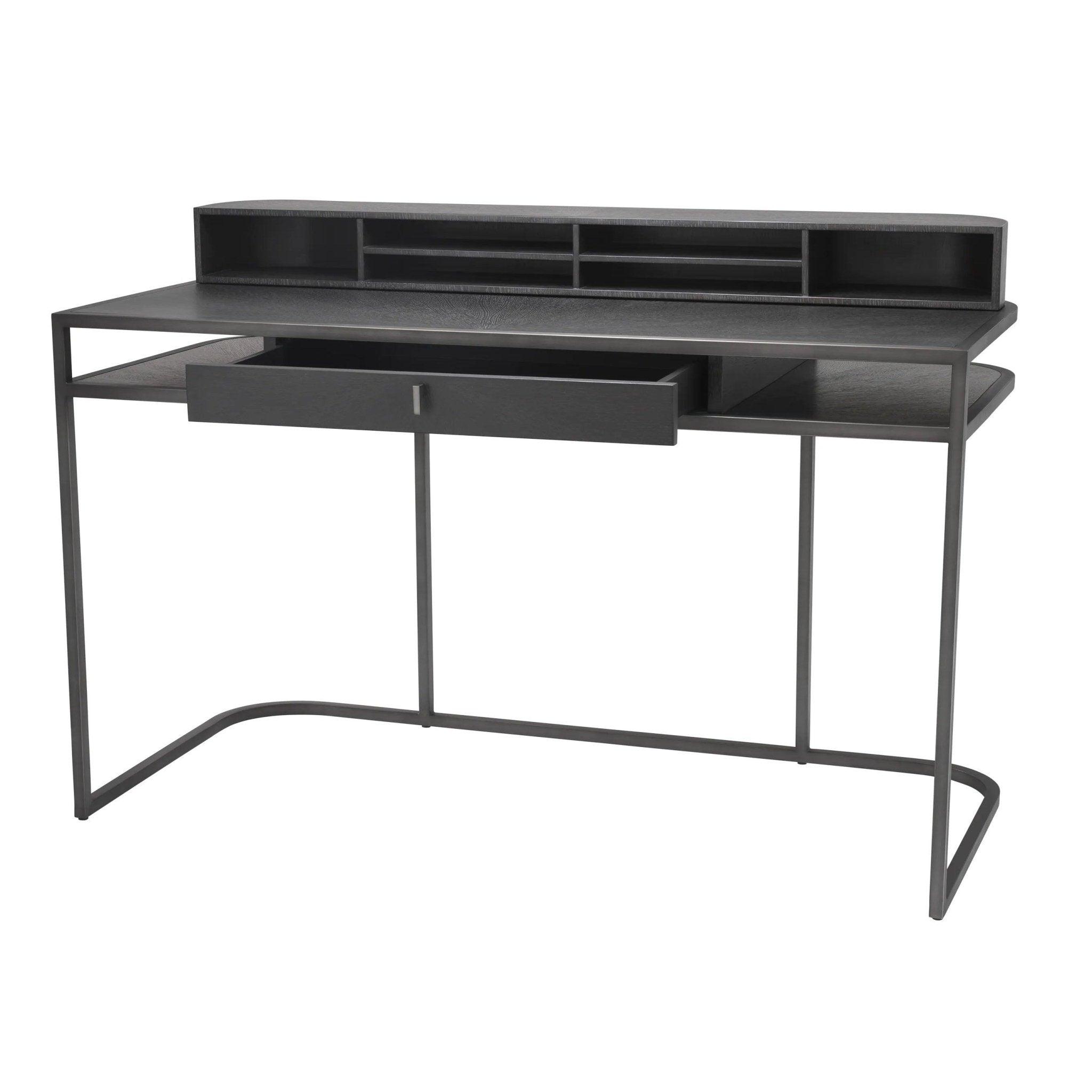 Biurko HIGHLAND grafitowy fornir dębowy Eichholtz Eye on Design