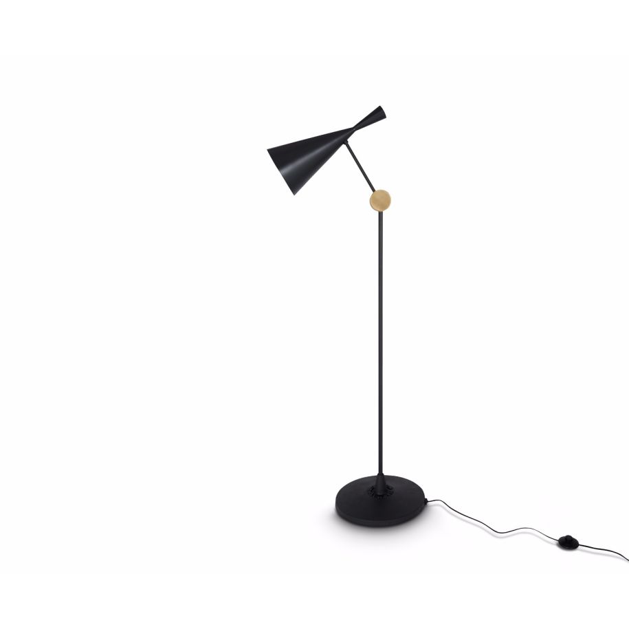 BEAT floor lamp black with copper
