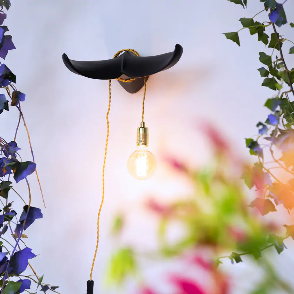 Wall lamp THE TAIL WILL FOLLOW black