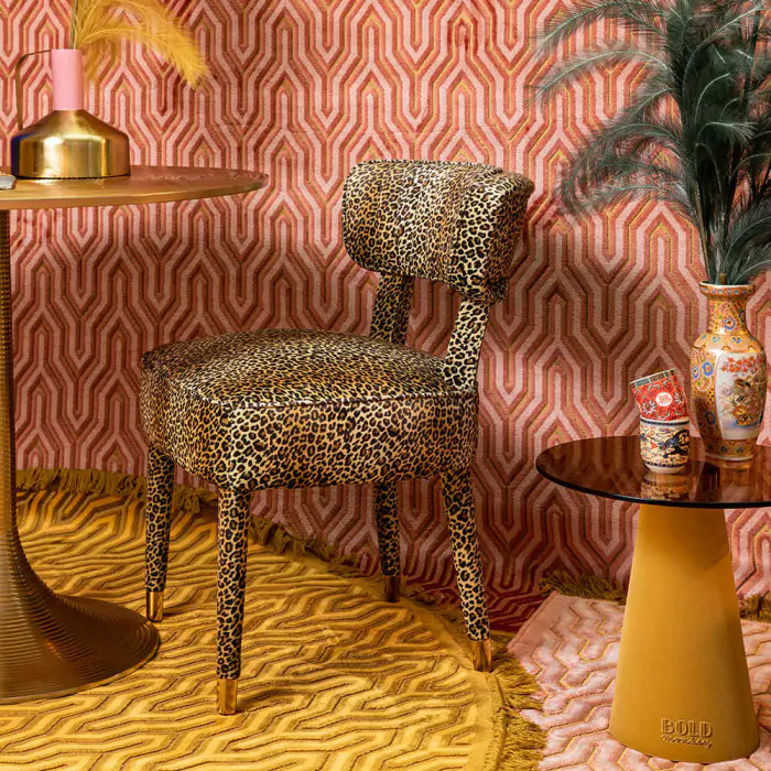 Claw out leopard chair