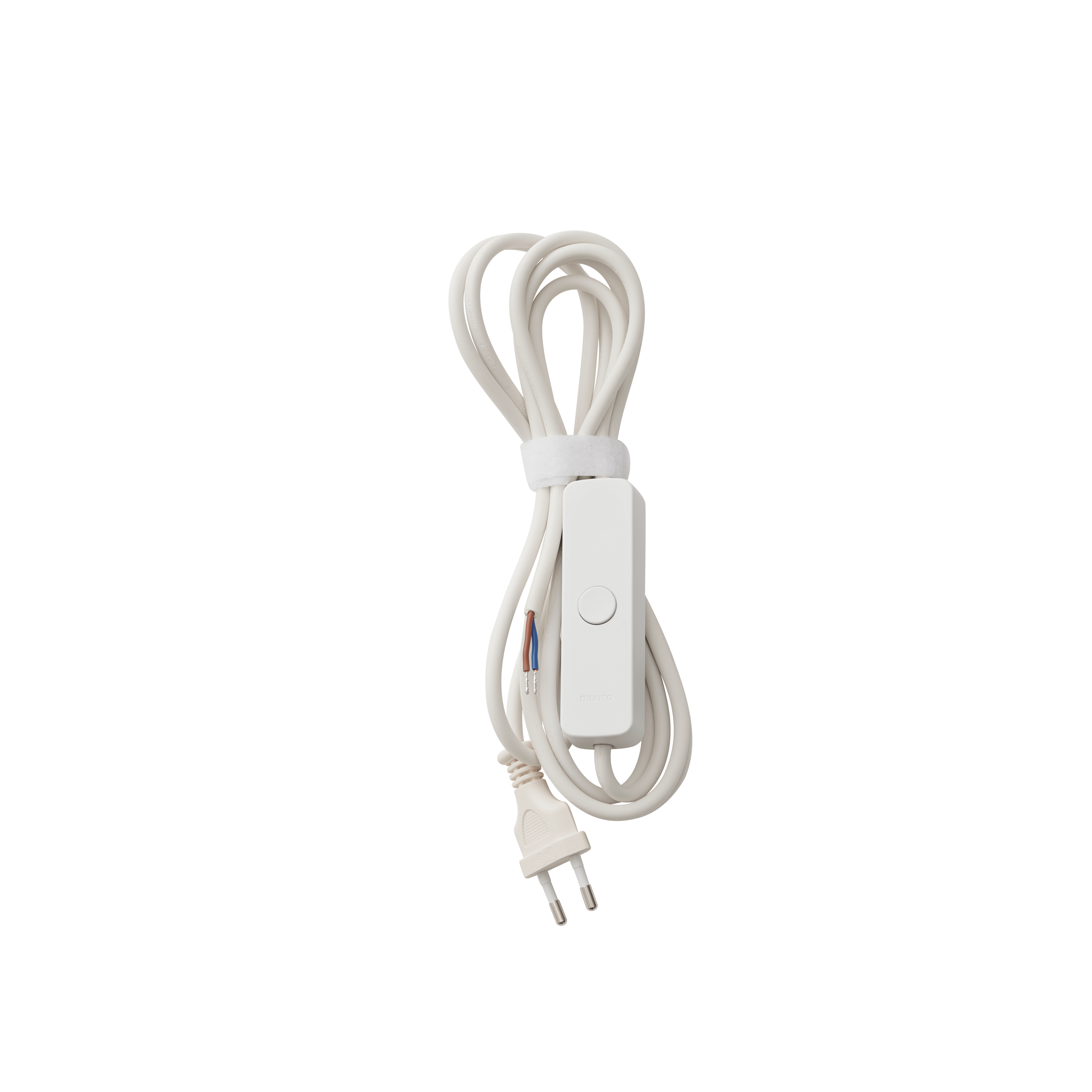 Nástěnná lampa CALM bílá se šedým okrajem