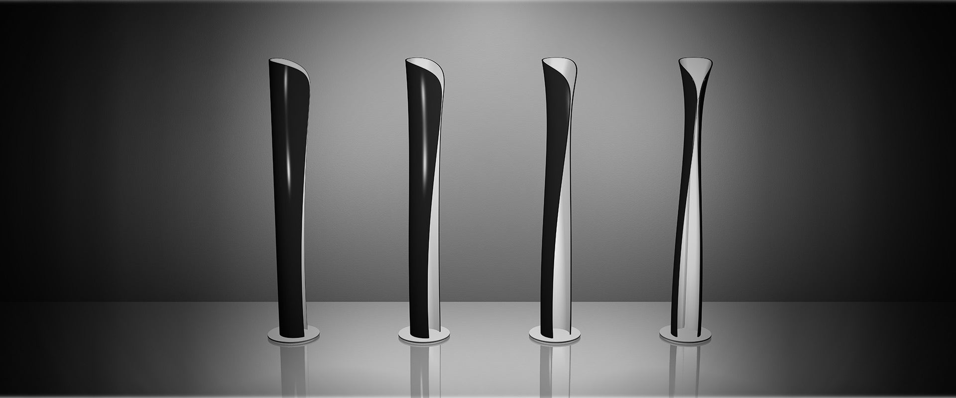 CADMO Black and White Floor Lamp