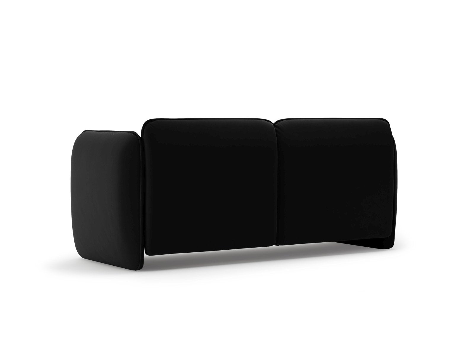 Velvet 2-Seater Sofa GEORGIA Black