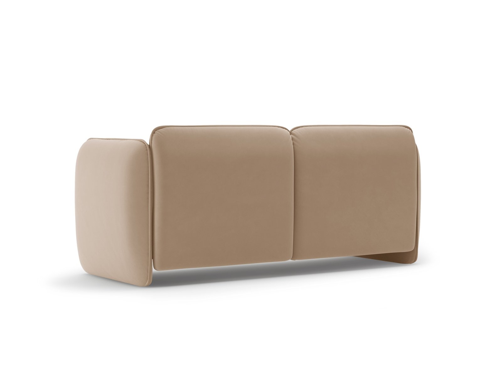 Sofa sametová 2-osobová GEORGIA mandlově béžová