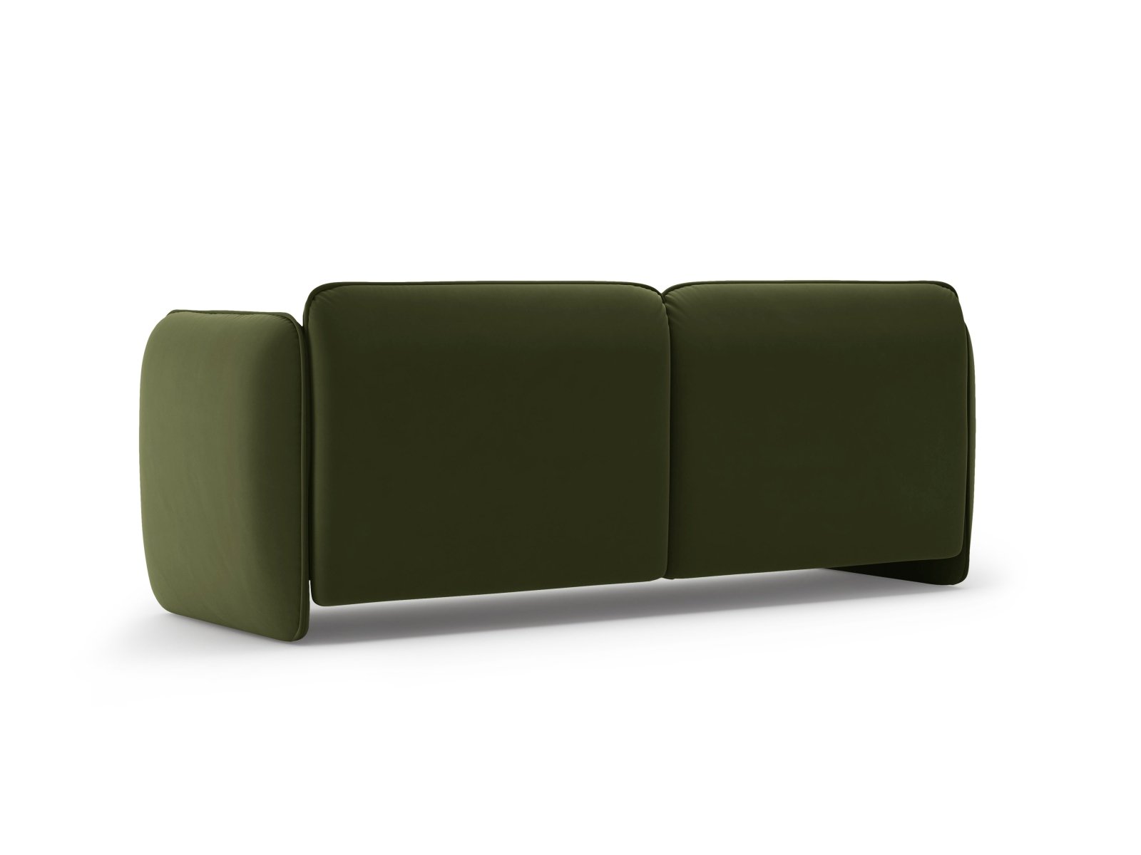 Sofa sametová 3-osobová GEORGIA zelená
