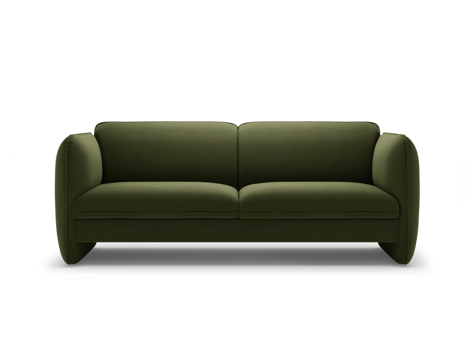 Sofa sametová 3-osobová GEORGIA zelená
