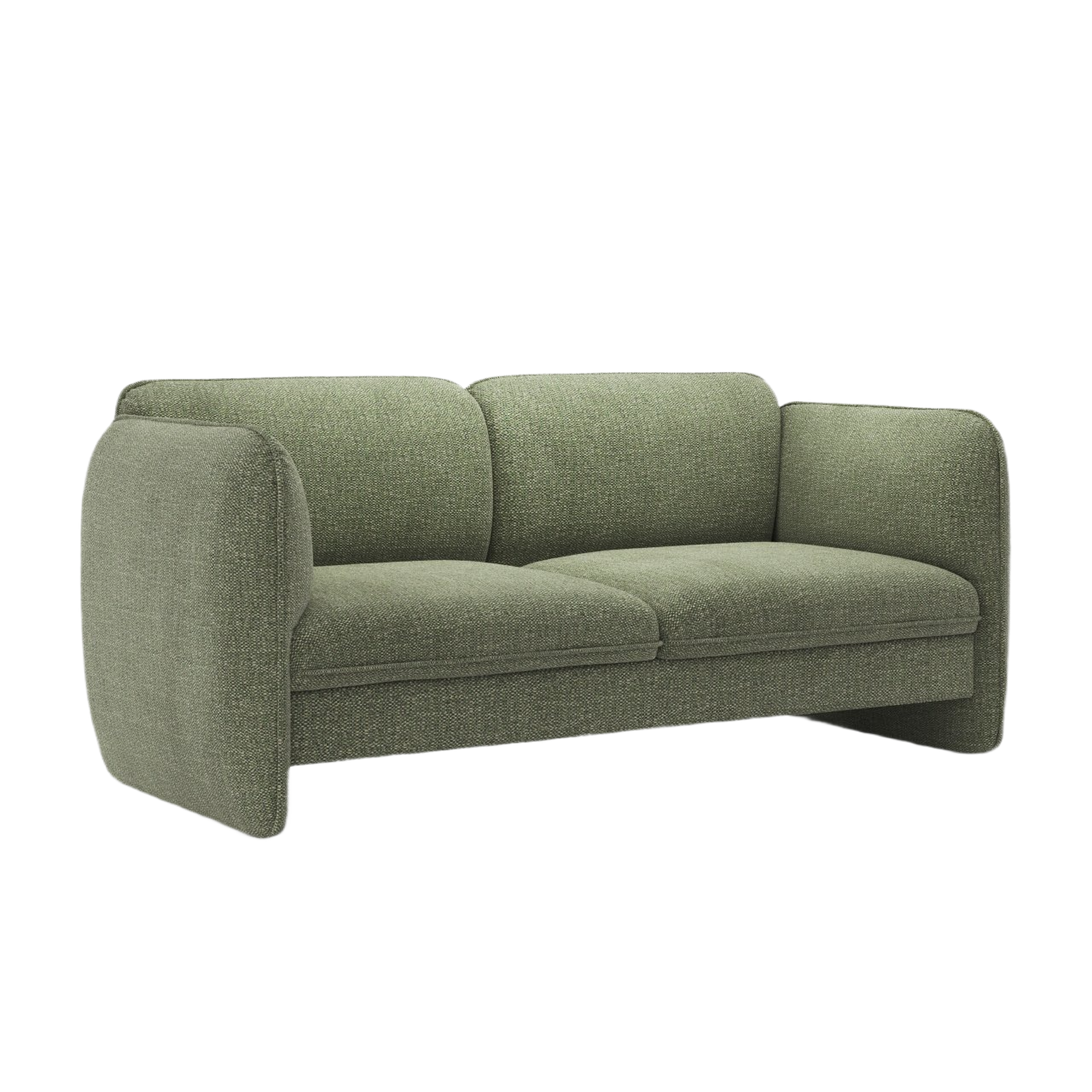 Sofa pro 2 osoby GEORGIA zelený šenil