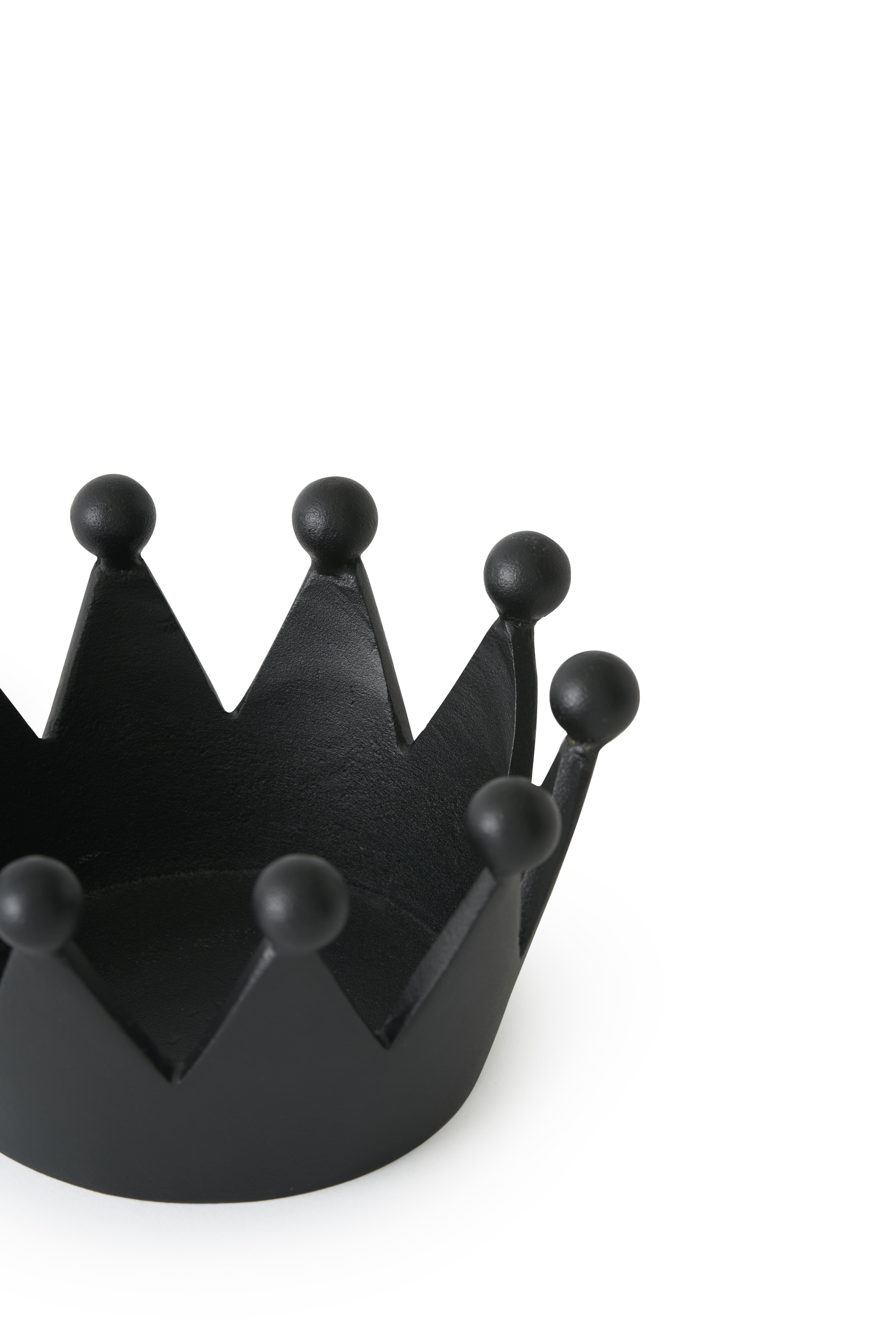 Dekorace CAST CROWN černá