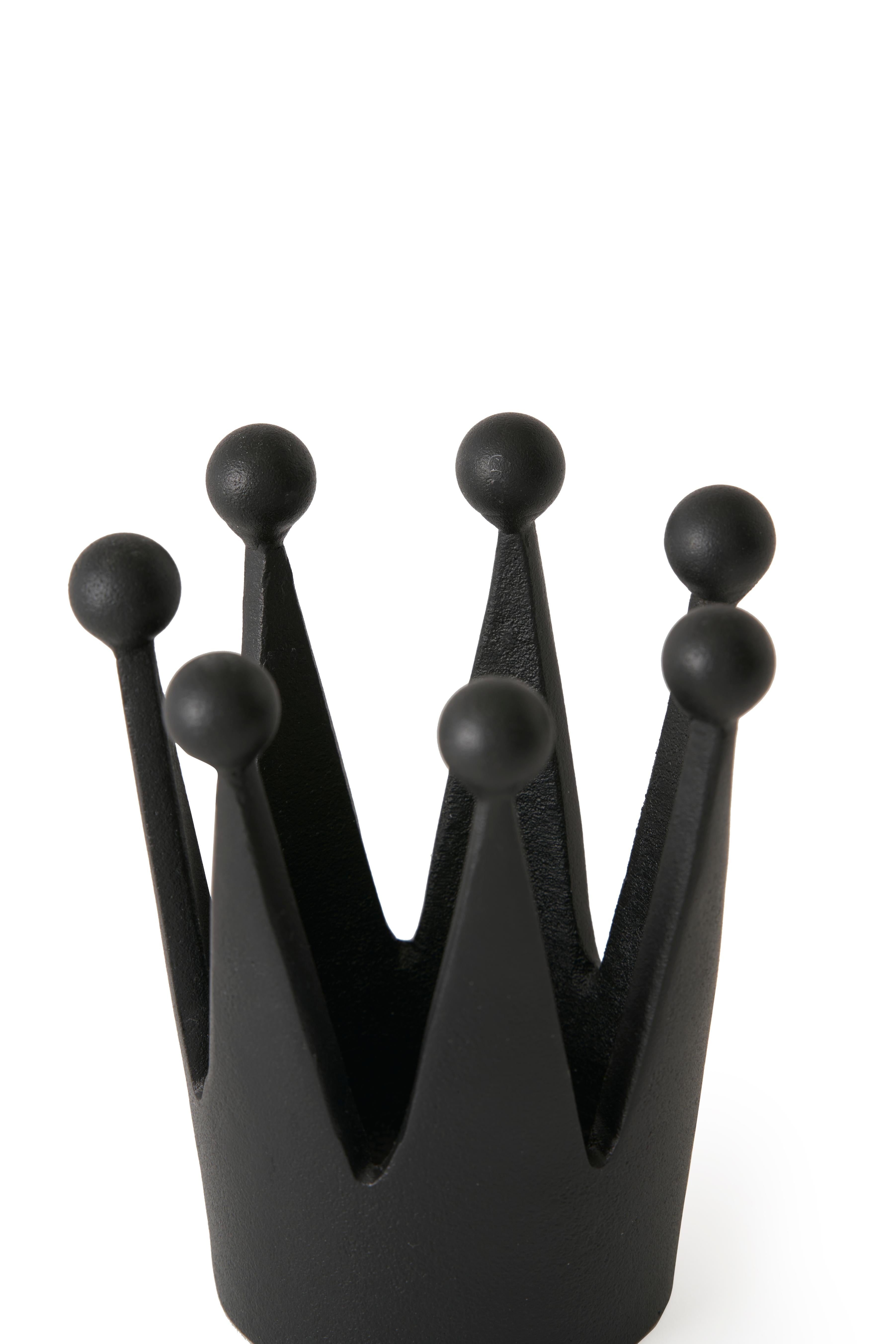 Dekorace CAST CROWN černá