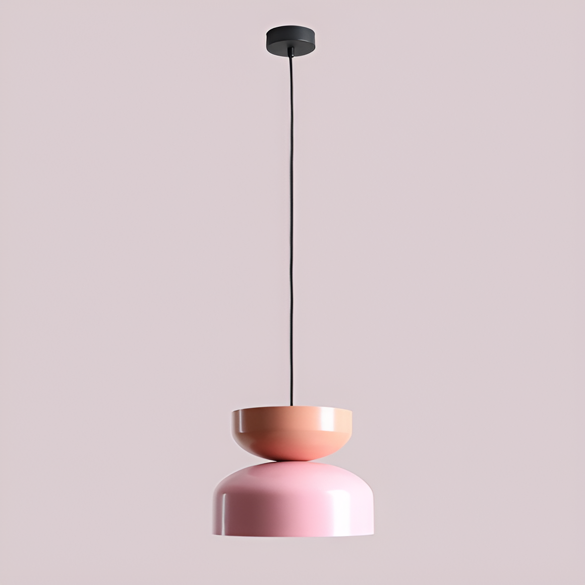 Hanging lamp coral tula with pink