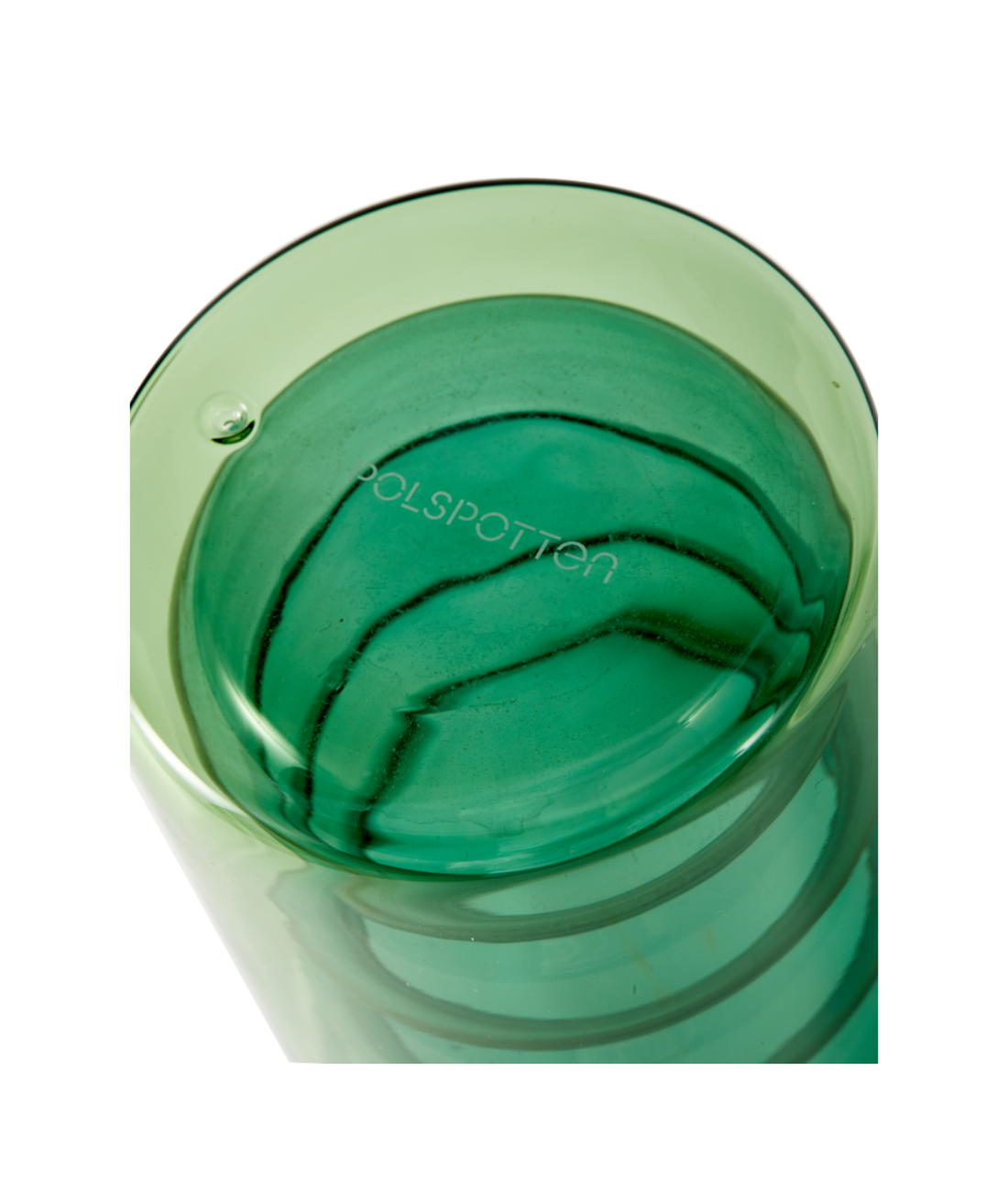 CHUBBY dark green glass set