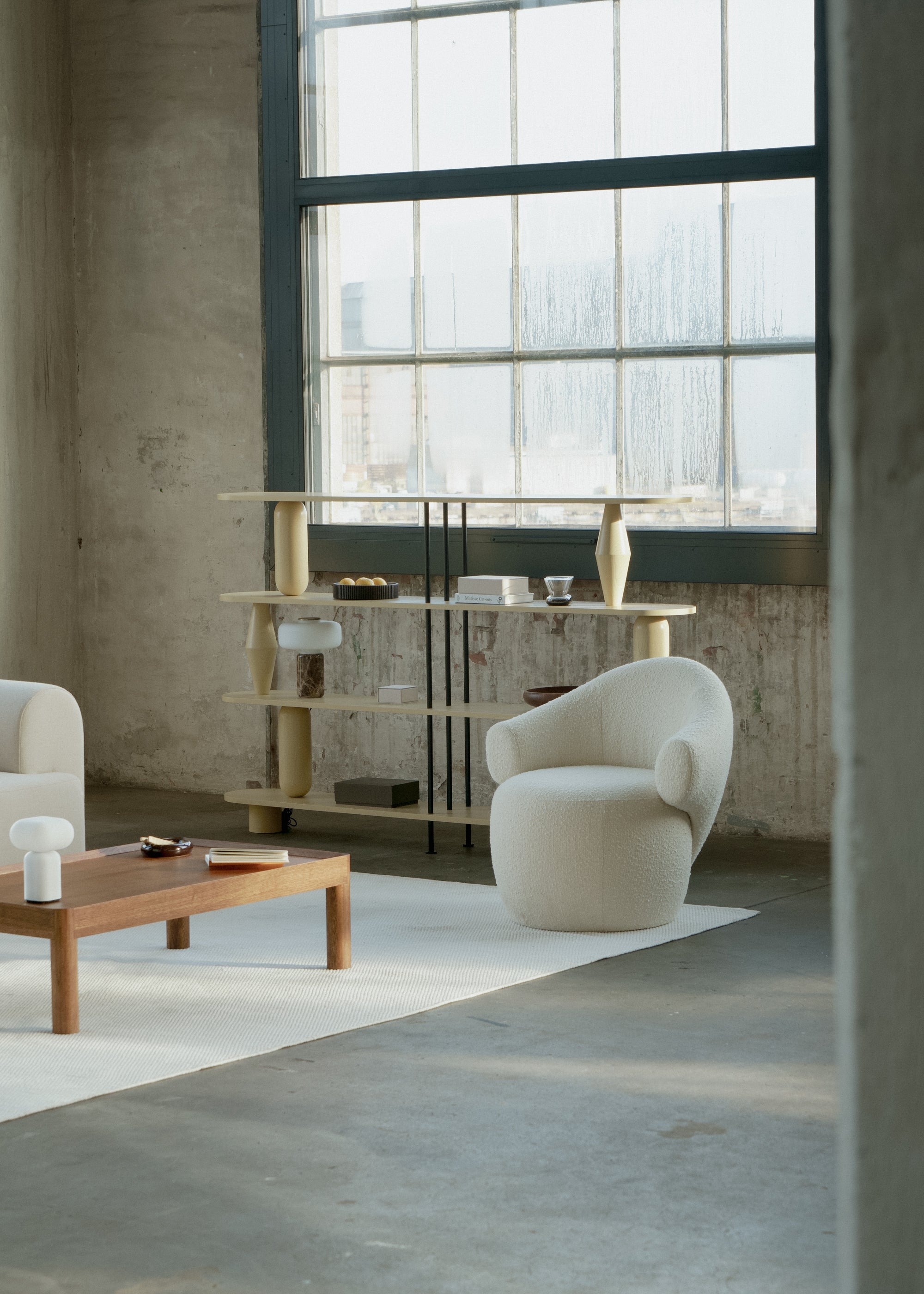 CONVA Armchair in Rust Boucle