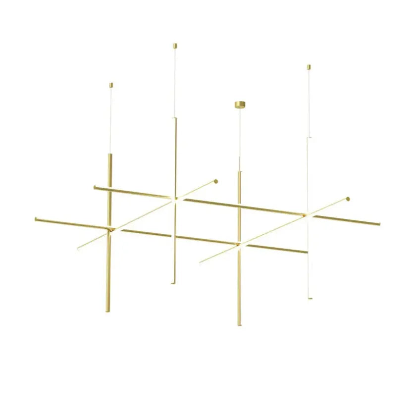 Lampa wisząca COORDINATES 4 szampański złoty – Flos