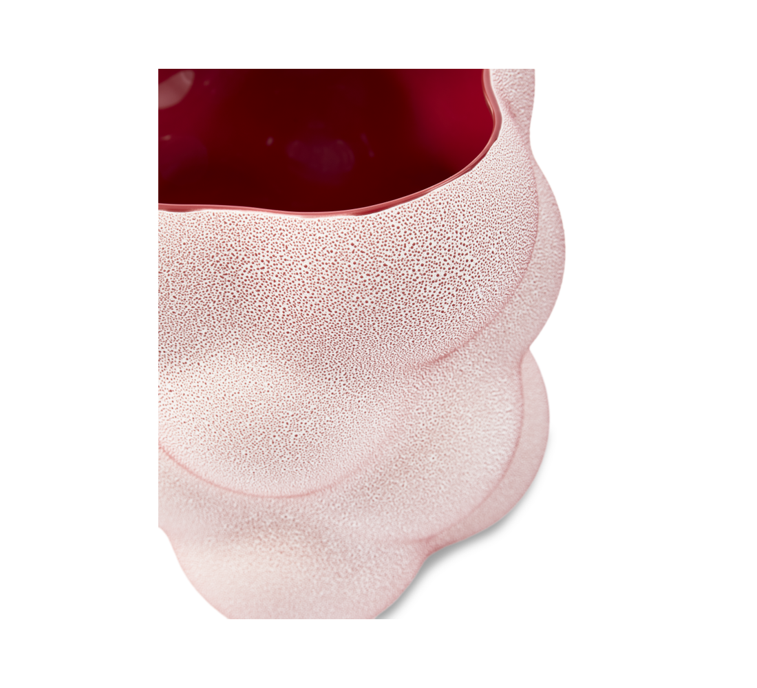 Váza GRAPE korálově červená