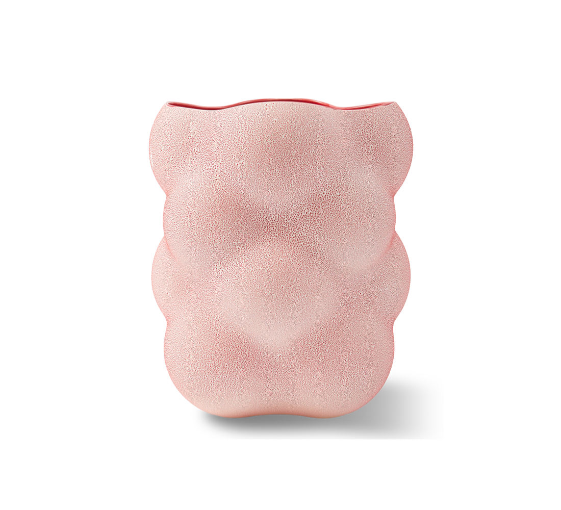 Váza GRAPE korálově červená