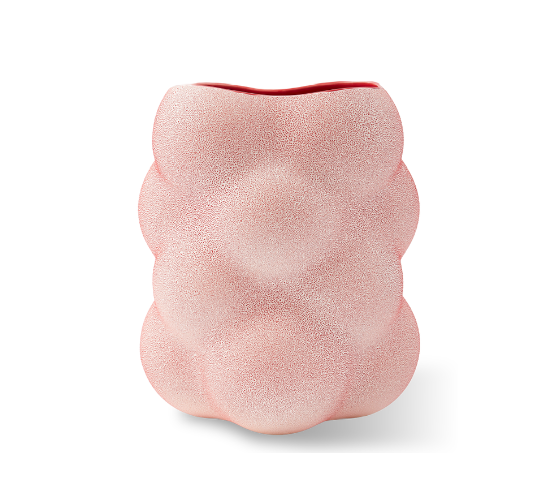 Váza GRAPE korálově červená