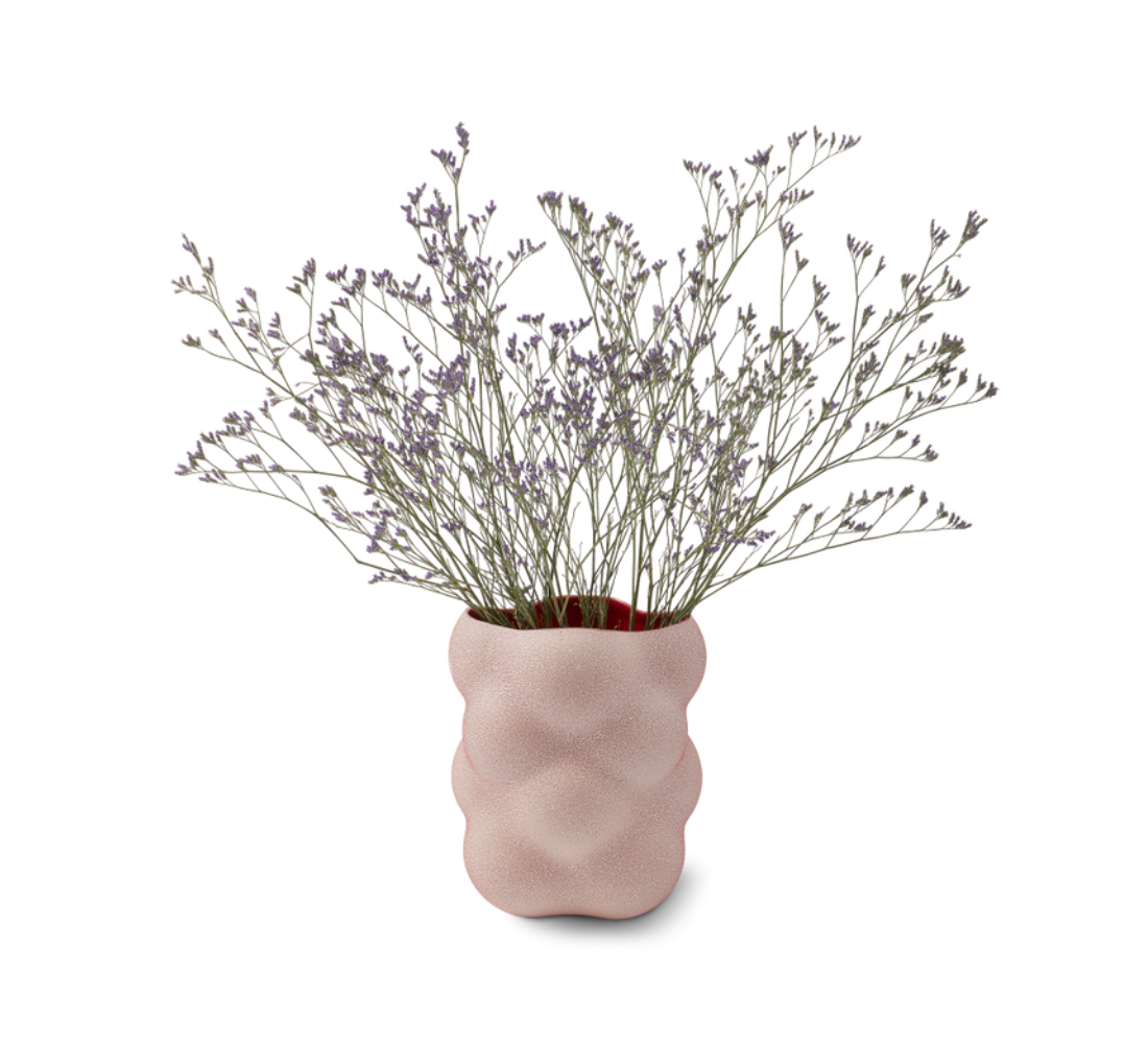 Váza GRAPE korálově červená