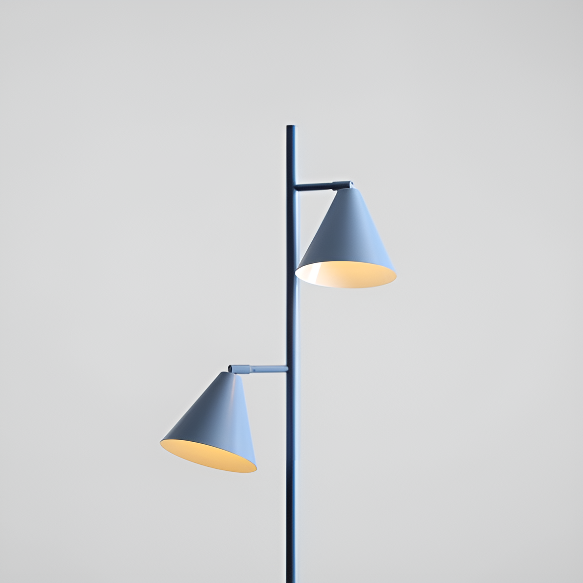 Stojací lampa FORM DUO modrá