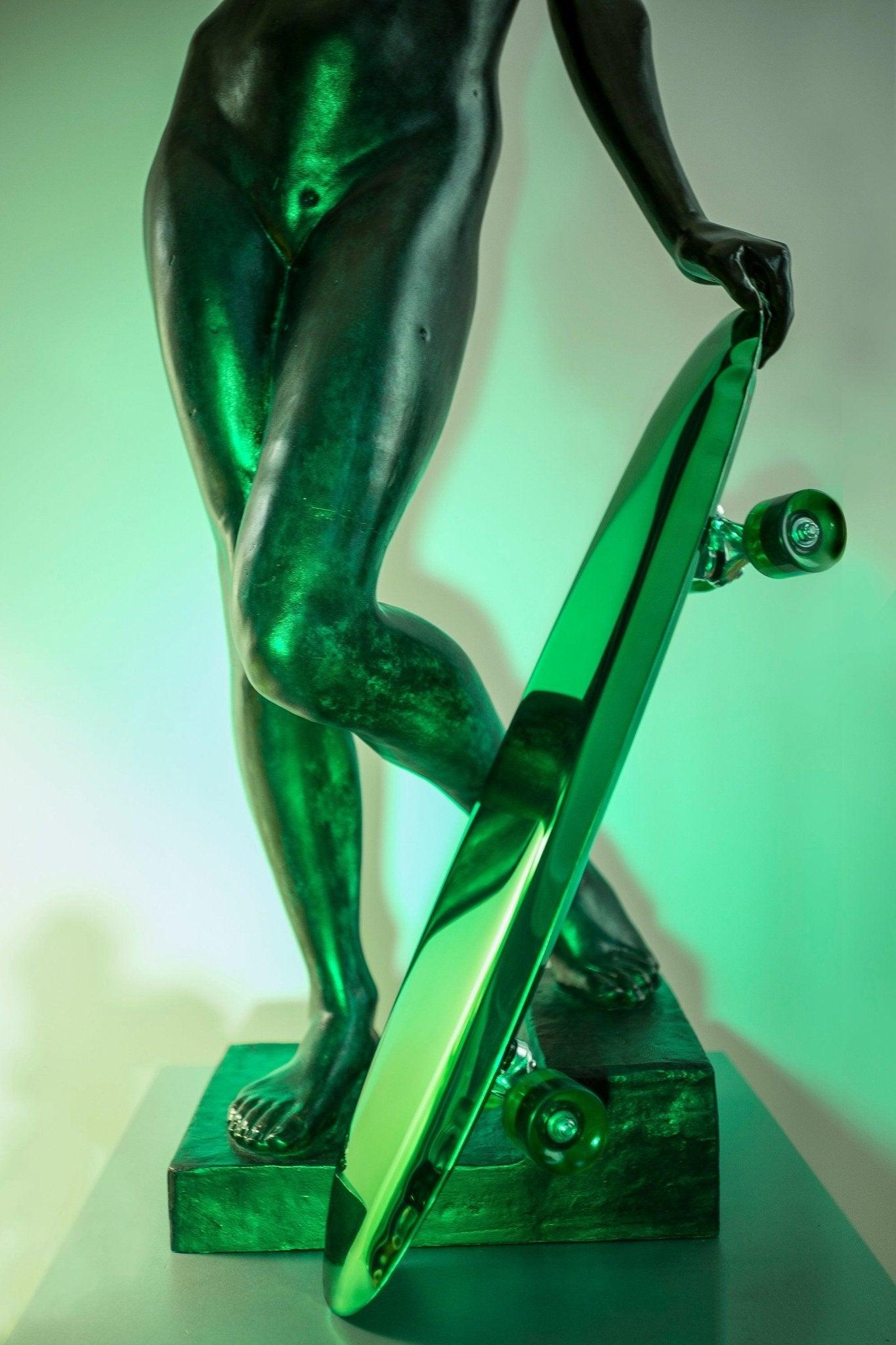 Dekoracja BOLID zielony inox – Zieta Studio