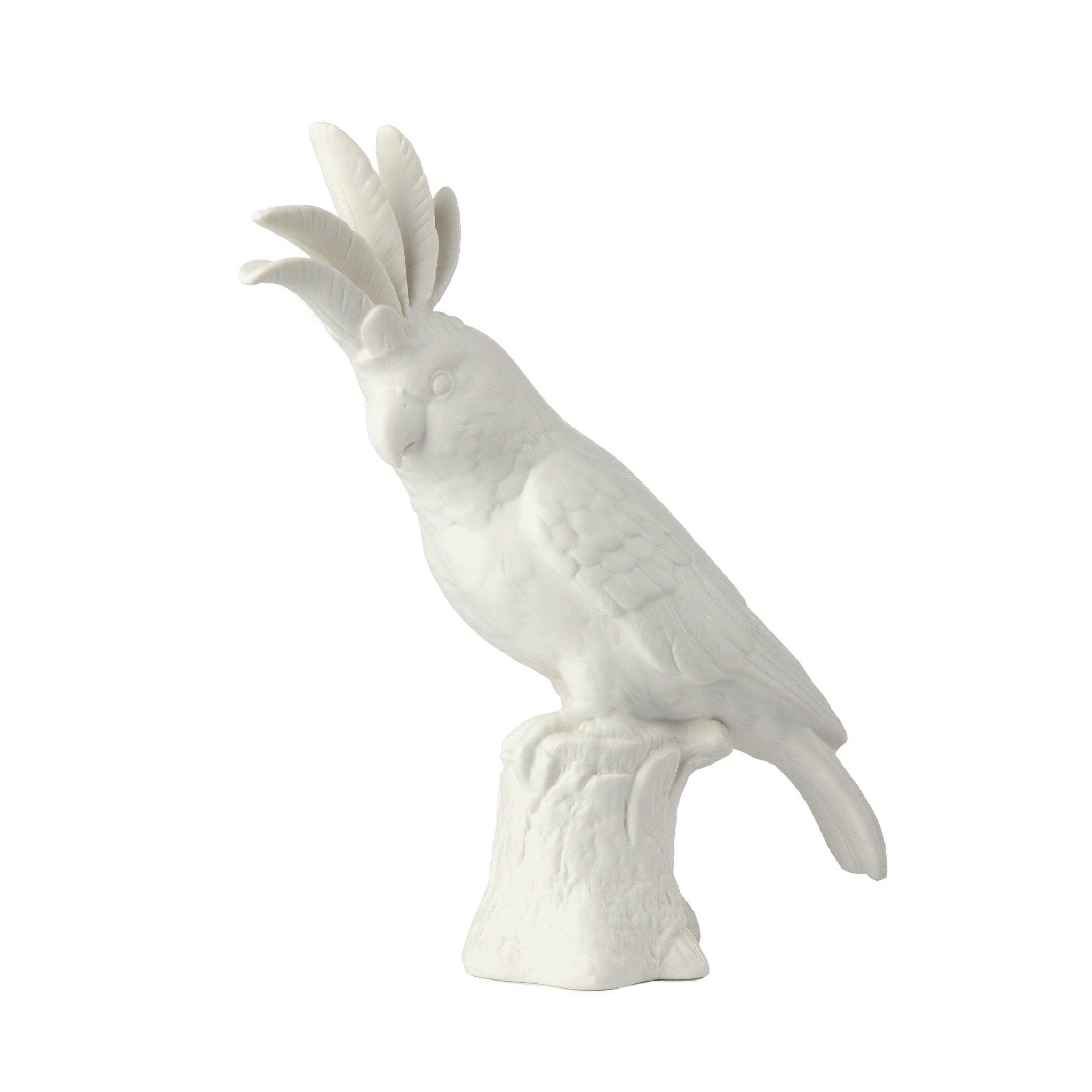Dekoracja COCKATOO biała porcelana Pols Potten Eye on Design
